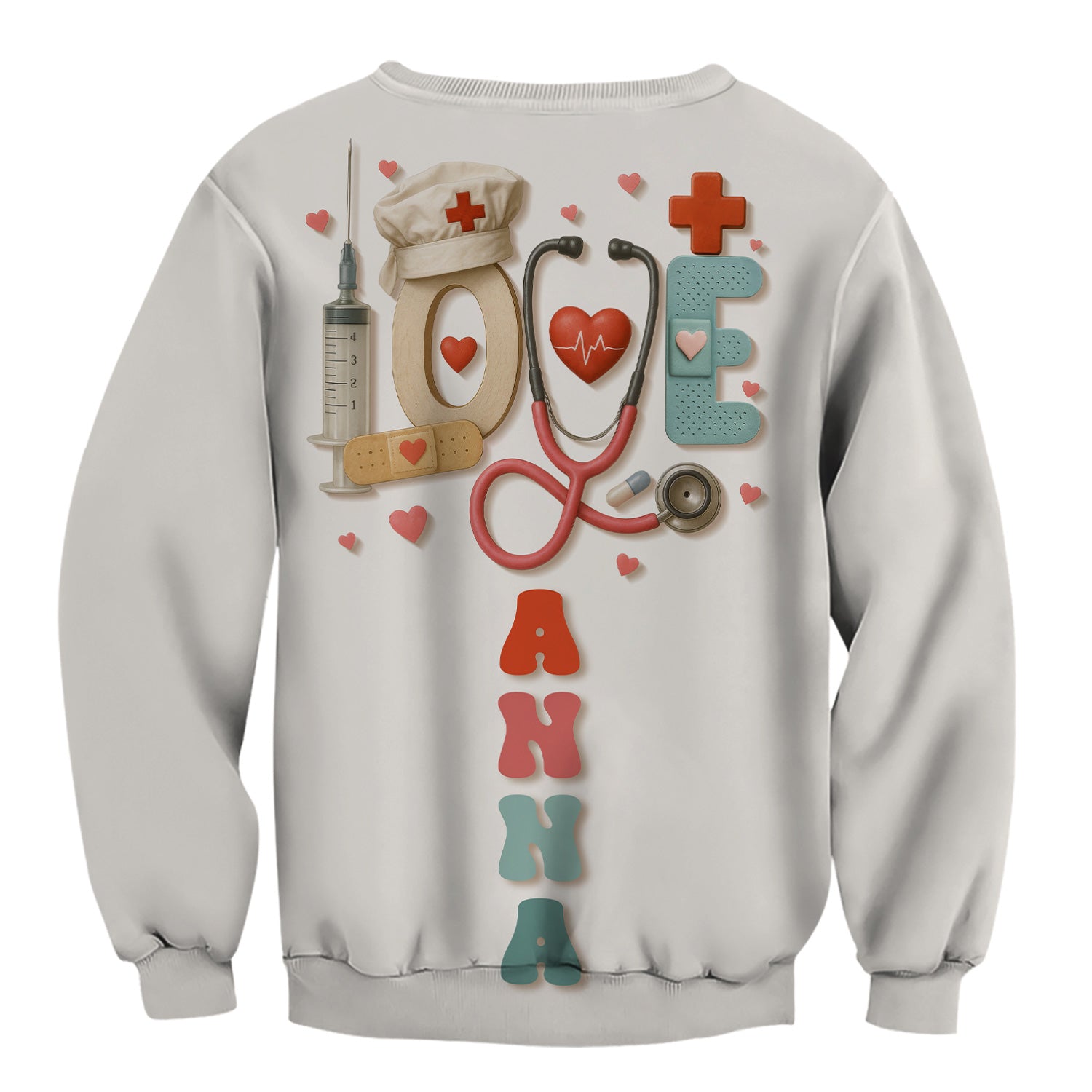 Personalized Registered Nurse Shirt - Custom RN Love Design - Gifts for Nurses, LPNs, and Healthcare Workers