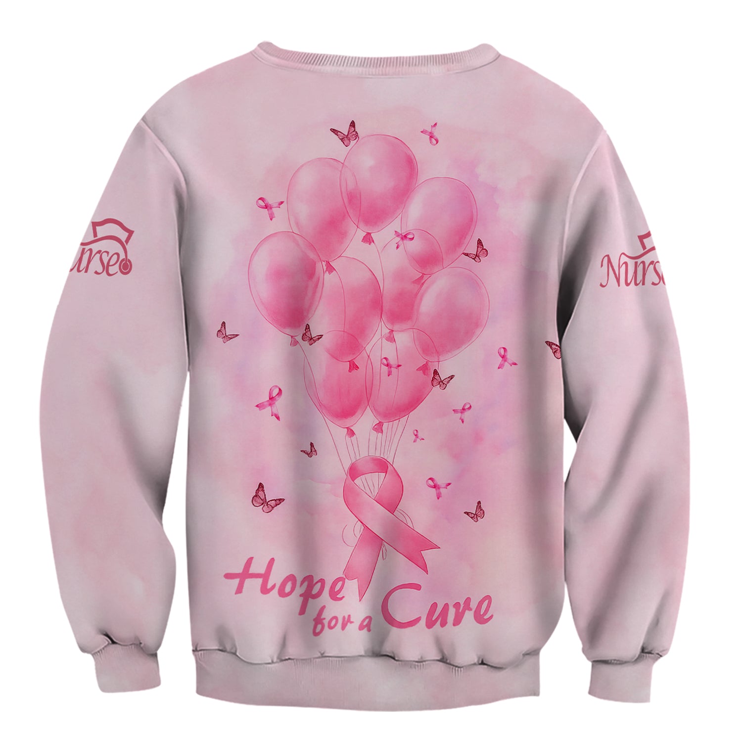 Personalized Breast Cancer Warrior Shirt - Christian Faith Quote & Pink Butterfly Design - Gift for Women RN LPN CNA