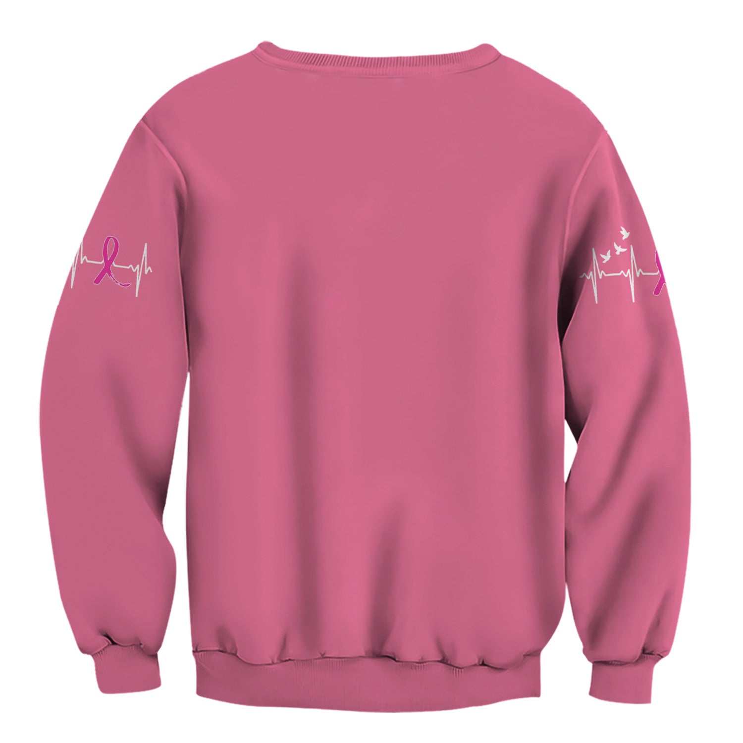 Custom Breast Cancer Awareness Faith Scrub - The Day Cancer Showed Up Quote - Gift for Women RN LPN CNA