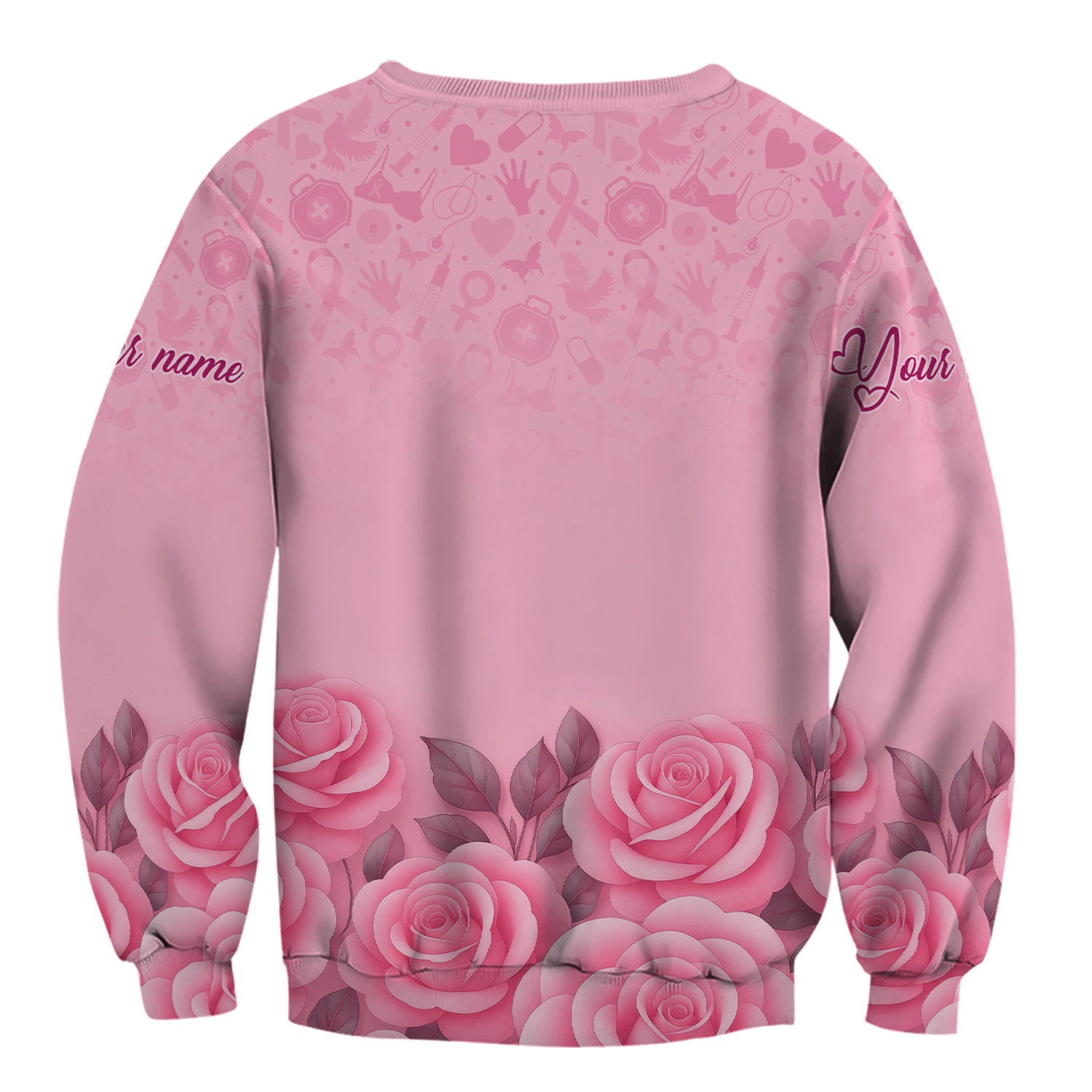 Personalized Breast Cancer Warrior Shirt - She Believed She Could Pink Ribbon Design - Gift for Women RN LPN CNA