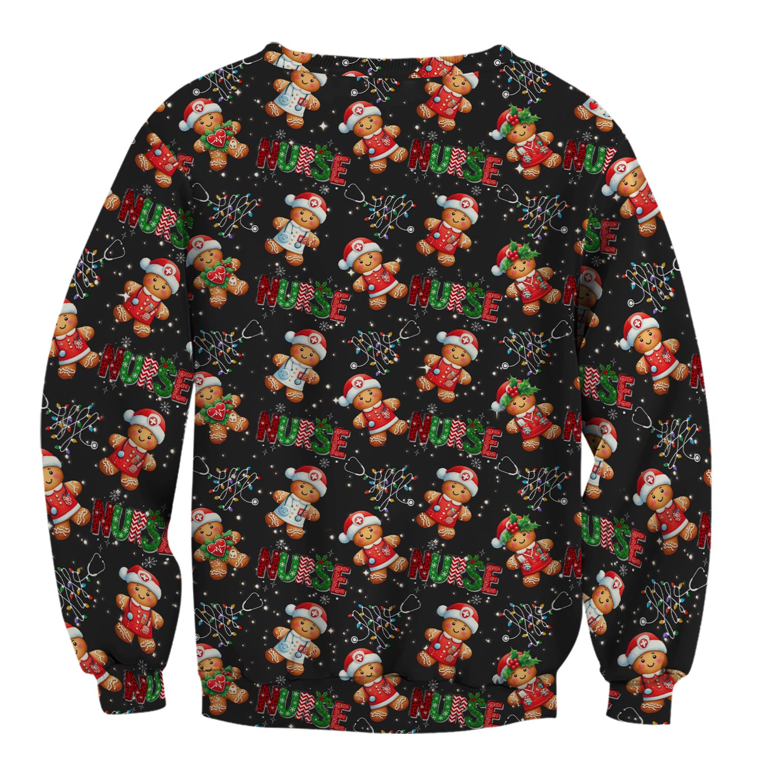 Gingerbread Christmas Scrub Top - Festive Holiday Nurse Medical Shirt - Gift for RN CNA LPN