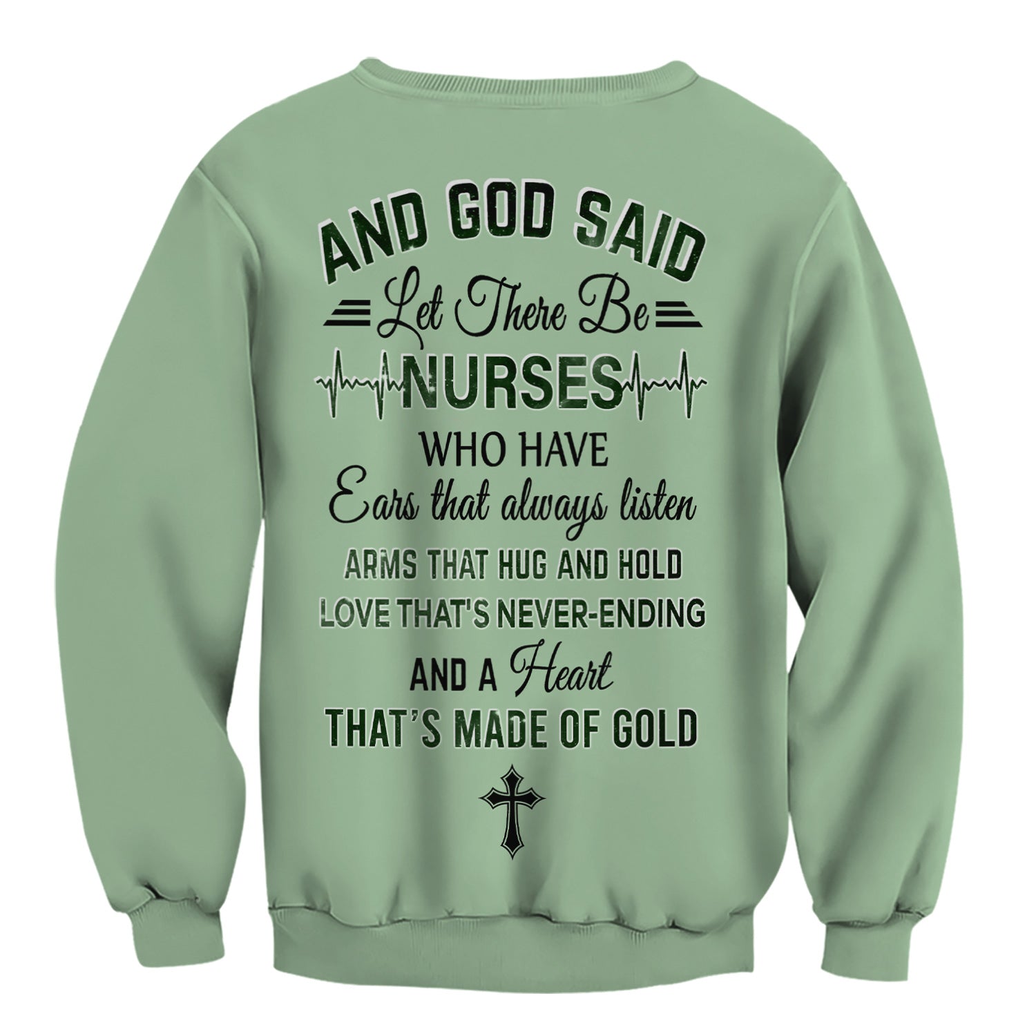 Custom Nurse Love T-Shirt - Floral Stethoscope & Galaxy Design - Personalized Gift for RN LPN CNA Healthcare Professionals