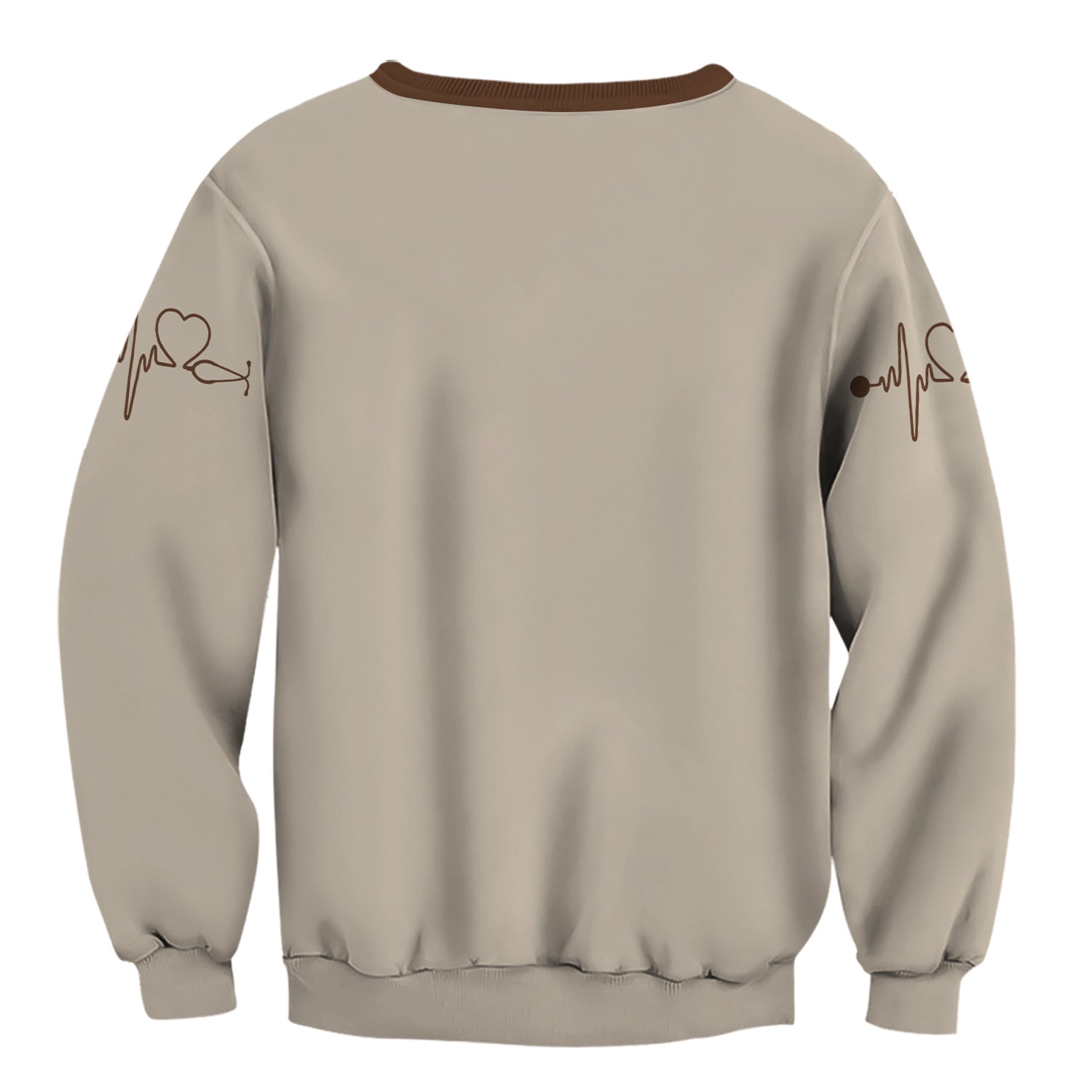 Personalized Coffee Nurse Shirt - Brown Stethoscope Floral Design - Cute Gift for RN LPN CNA Women