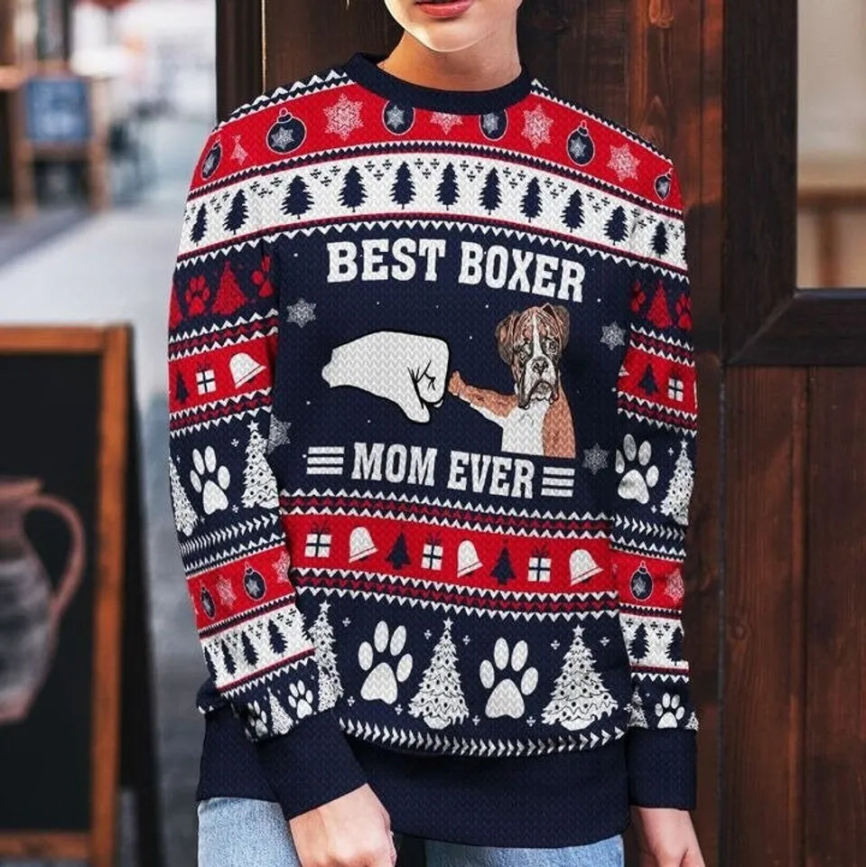 Funny Ugly Christmas Sweater, Boxer Dog Ugly Christmas Sweater, Nurse –  NurseCrush