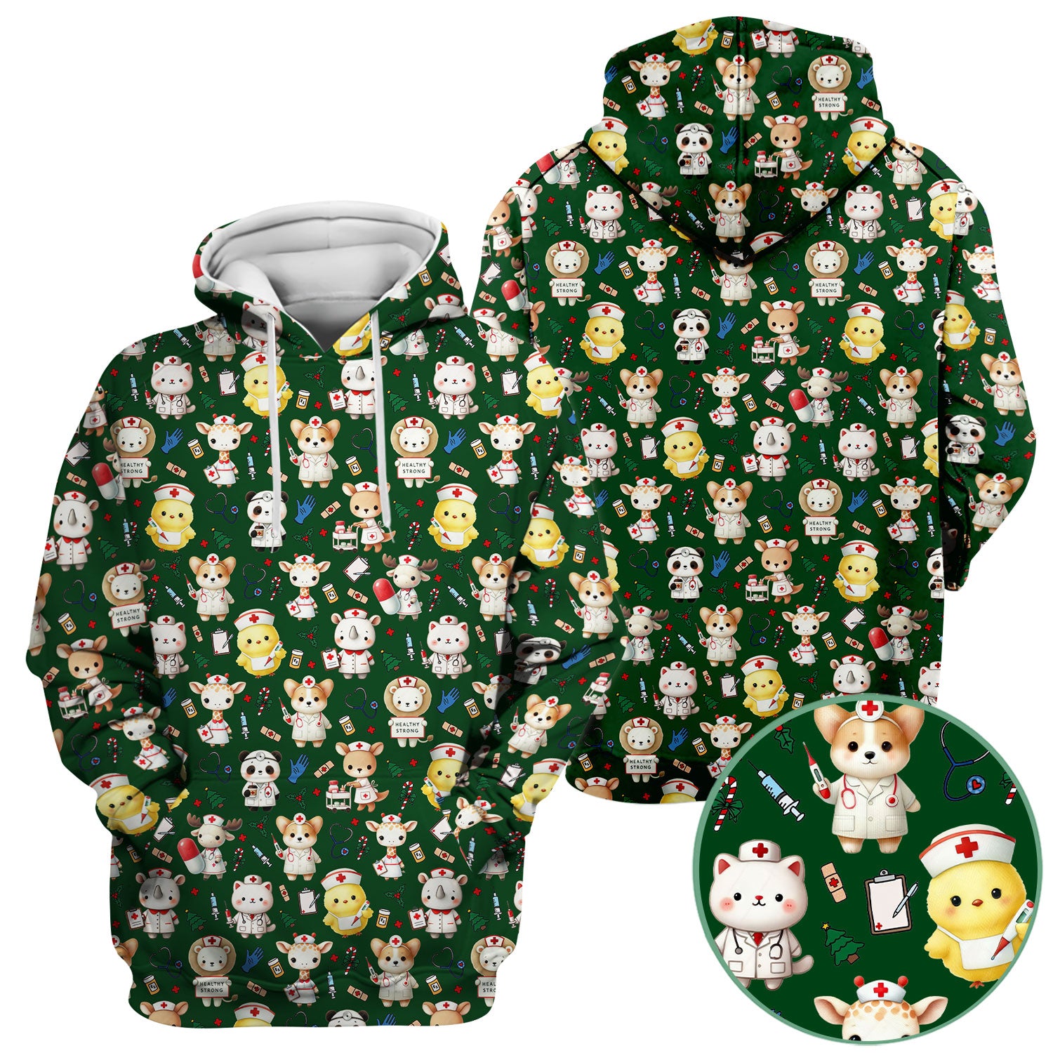 Comfortable Scrubs for Nurses - Pediatric Scrub Tops - Breathable Fabrics Nursing Uniform - Puppy Lover Gift for Women