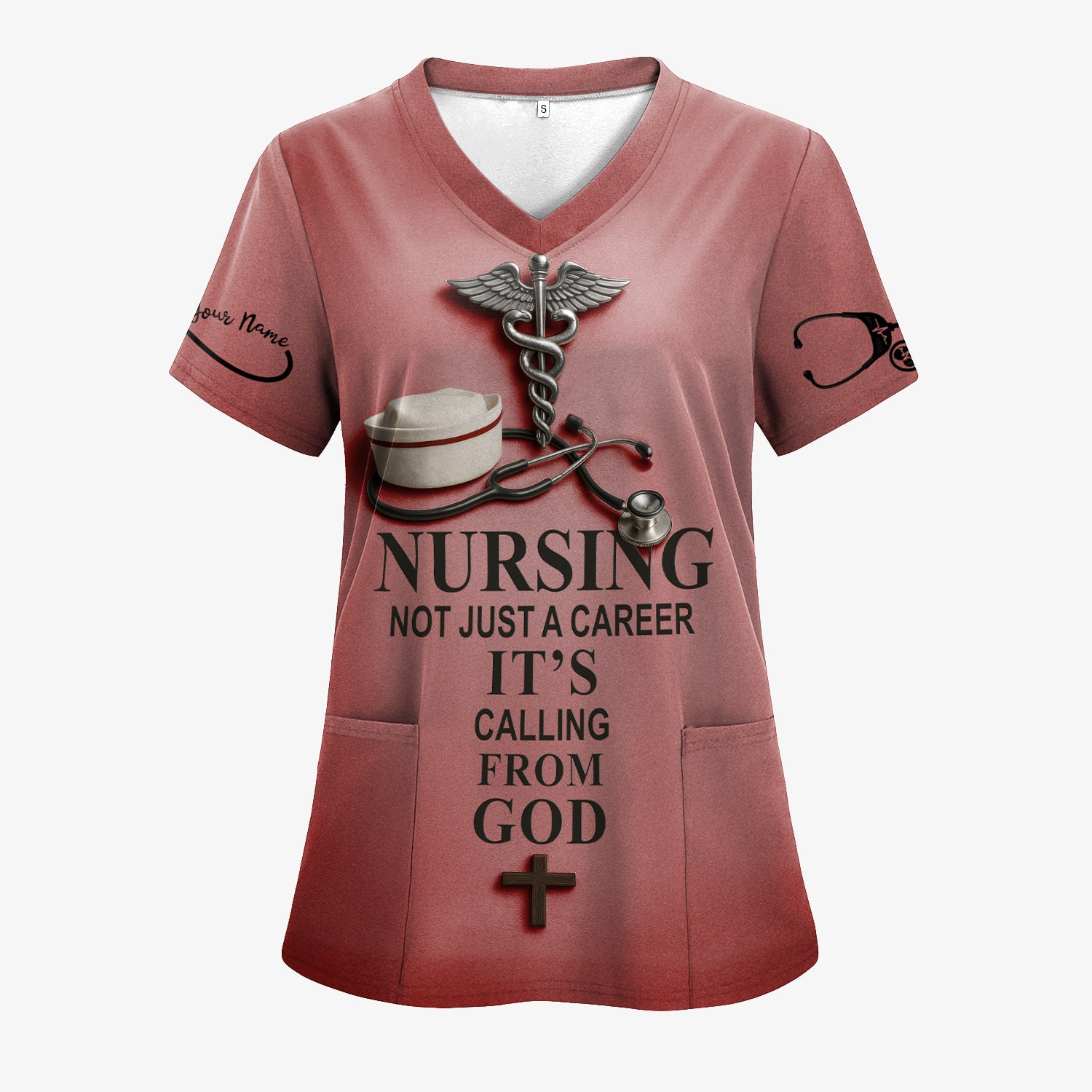 Christian Nurse T-Shirt - Nursing Is a Calling from God - Multiple Colors Option - Gift for Women RN CNA LPN