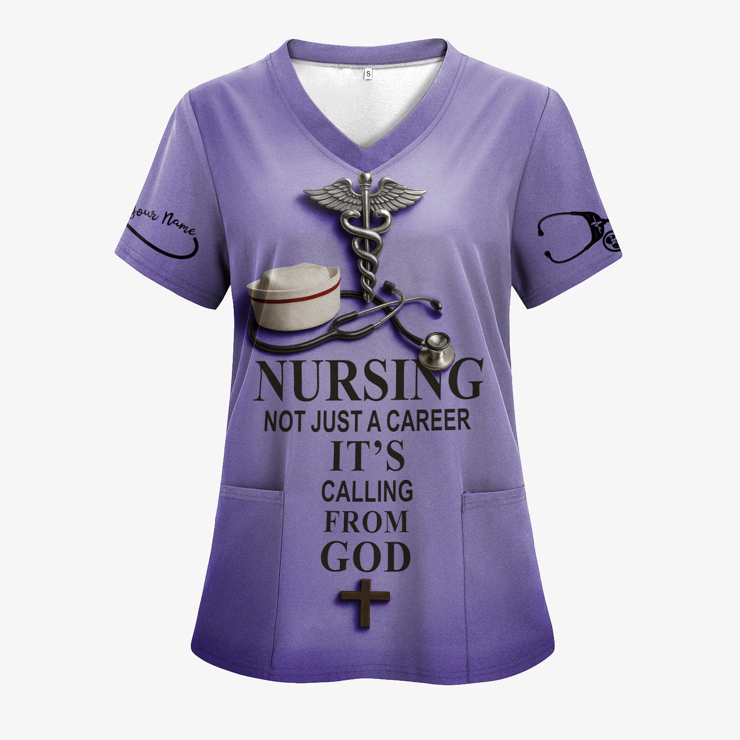 Christian Nurse T-Shirt - Nursing Is a Calling from God - Multiple Colors Option - Gift for Women RN CNA LPN
