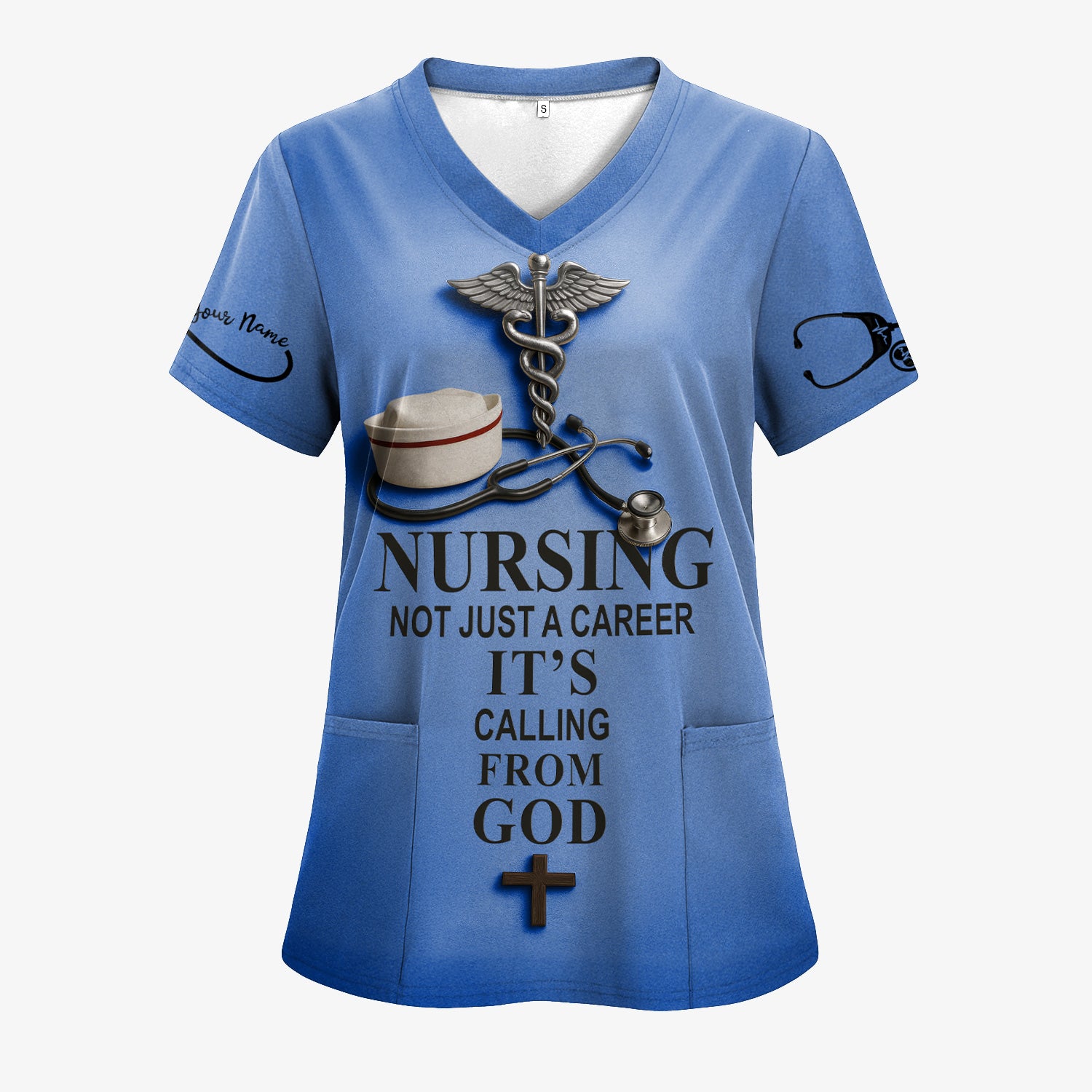 Christian Nurse T-Shirt - Nursing Is a Calling from God - Multiple Colors Option - Gift for Women RN CNA LPN