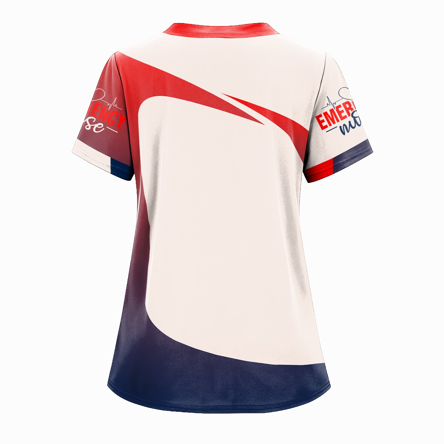 Custom Emergency Nurse Scrub Top - E.D. Department RN Uniform Shirt - Personalized EMT Paramedic Medical Gift