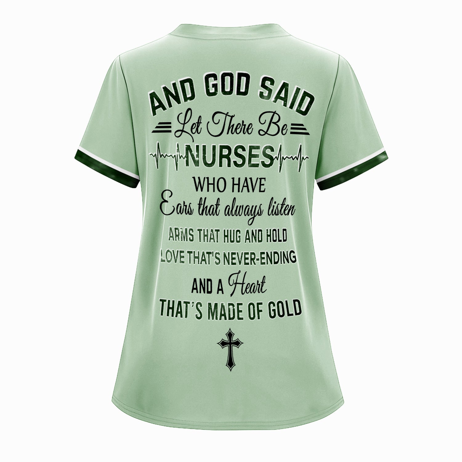 Custom Nurse Love T-Shirt - Floral Stethoscope & Galaxy Design - Personalized Gift for RN LPN CNA Healthcare Professionals