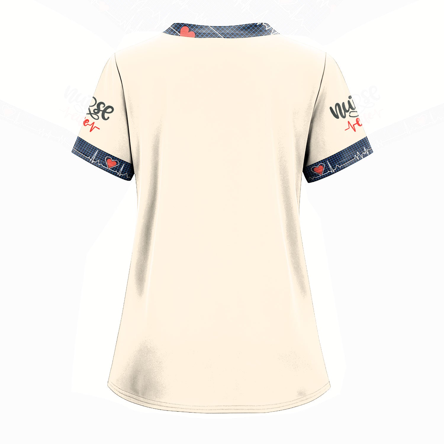 Go With The Flow Nurse Medical Scrub Shirt - Custom Funny Heart Anatomy Design for RN LPN CNA - Gift for Healthcare Workers