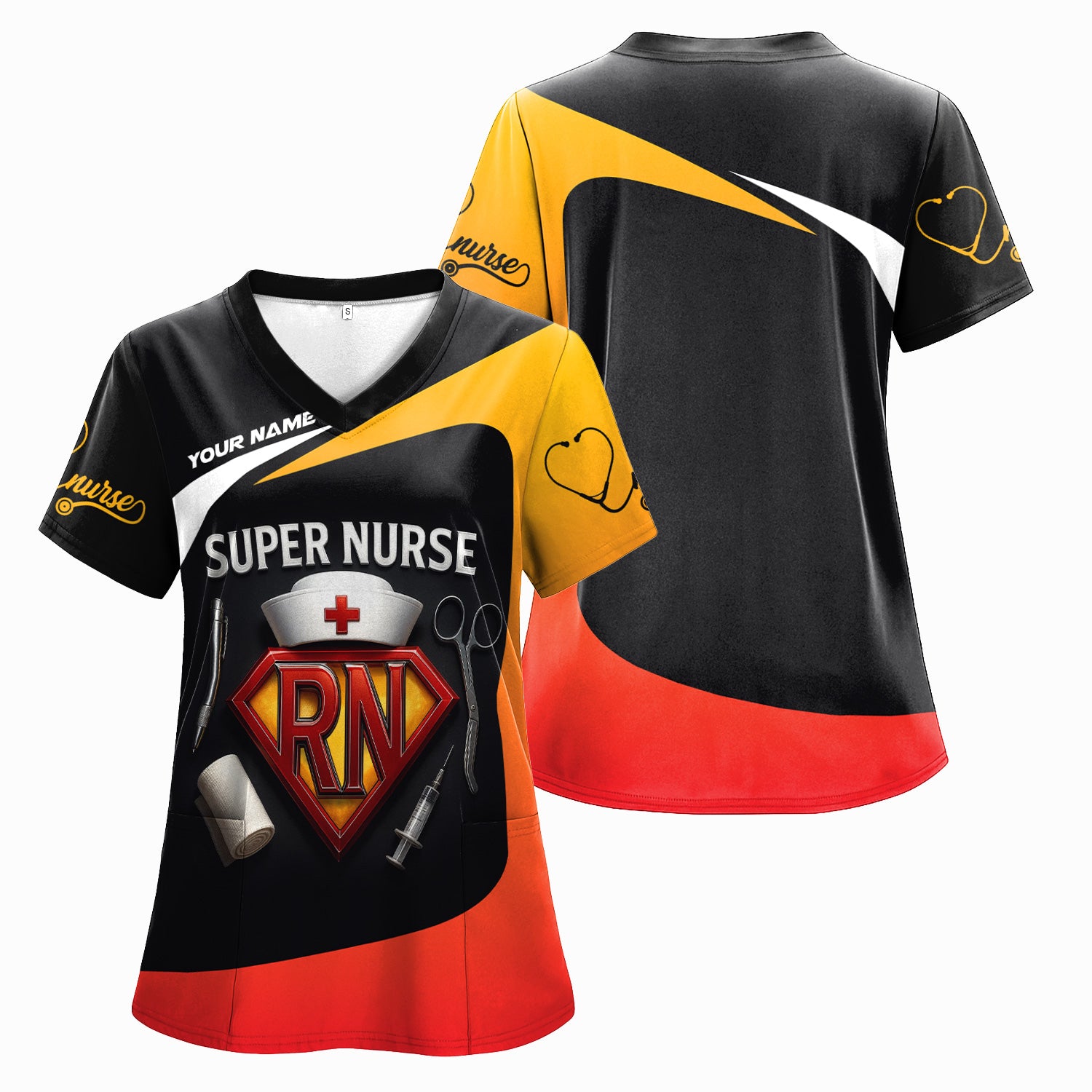 Personalized Super Nurse RN Shirt - Funny Hero Nurse Gift For Women - Gifts For A New Registered Nurse