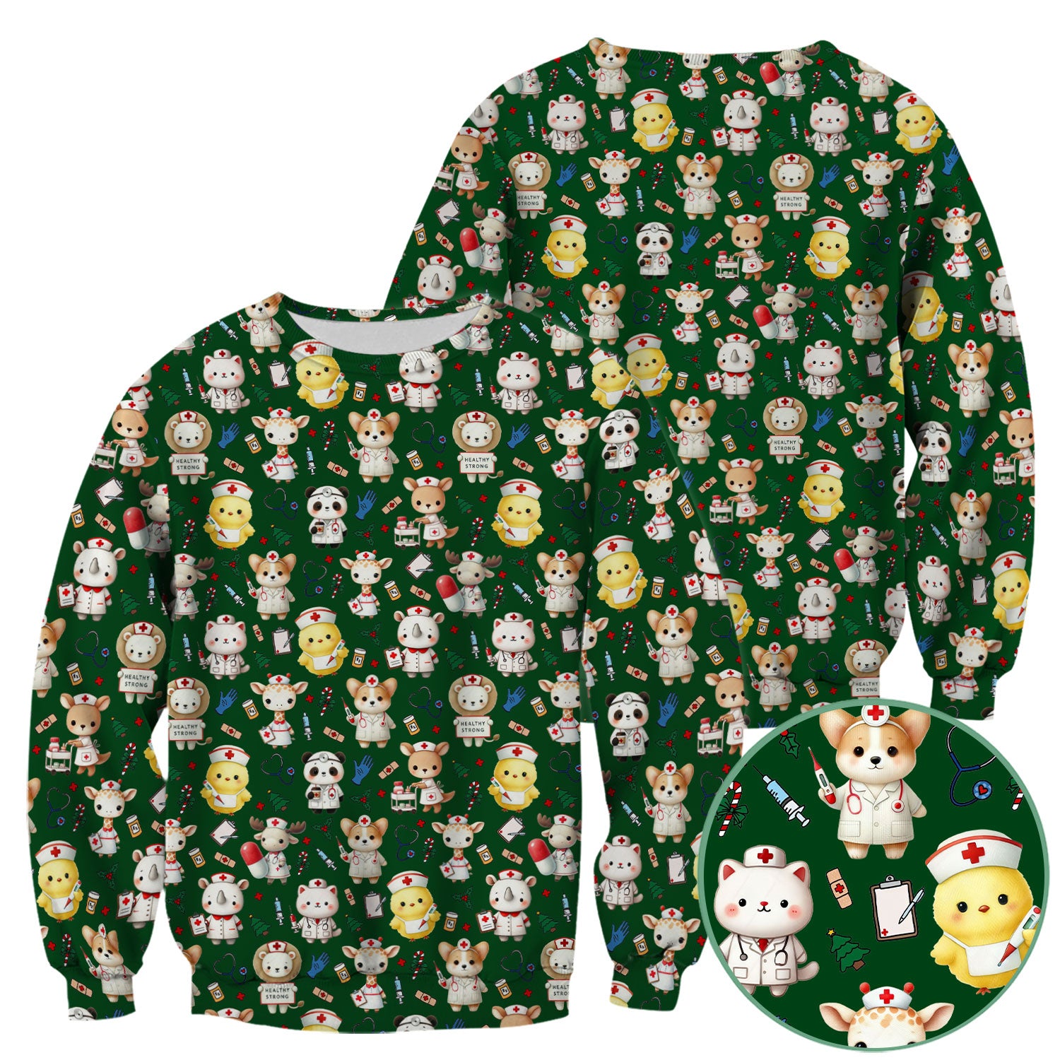 Comfortable Scrubs for Nurses - Pediatric Scrub Tops - Breathable Fabrics Nursing Uniform - Puppy Lover Gift for Women
