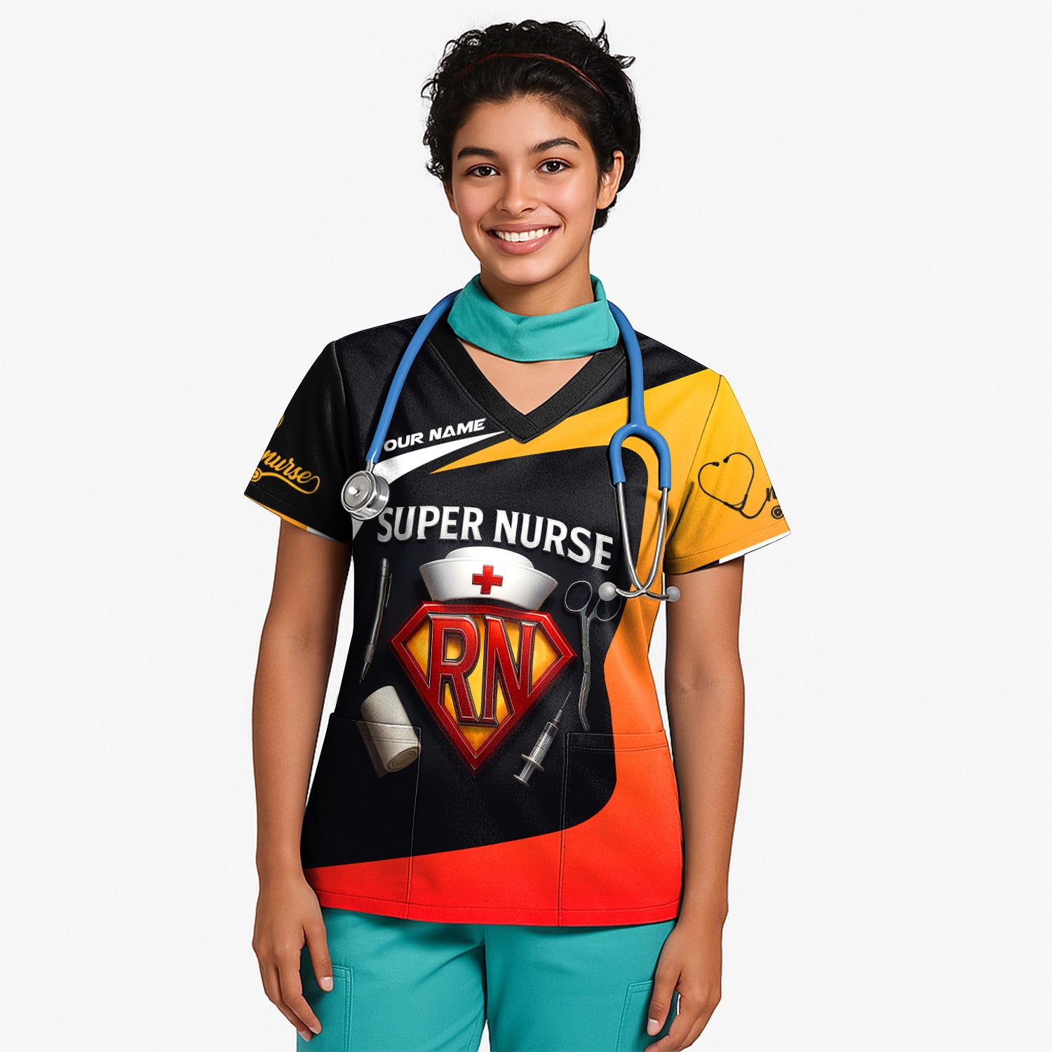 Personalized Super Nurse RN Shirt - Funny Hero Nurse Gift For Women - Gifts For A New Registered Nurse