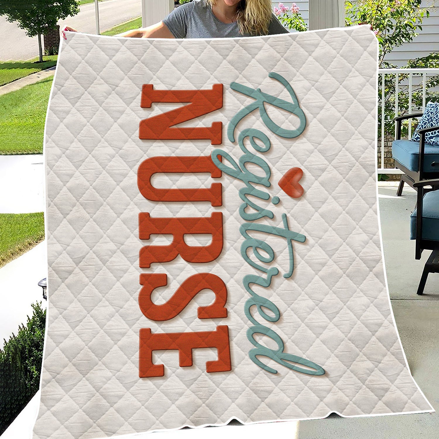 Personalized Registered Nurse Blanket - Custom RN Gift - Soft Throw Blanket for Nurses, LPNs, Healthcare Workers, and Medical Professionals