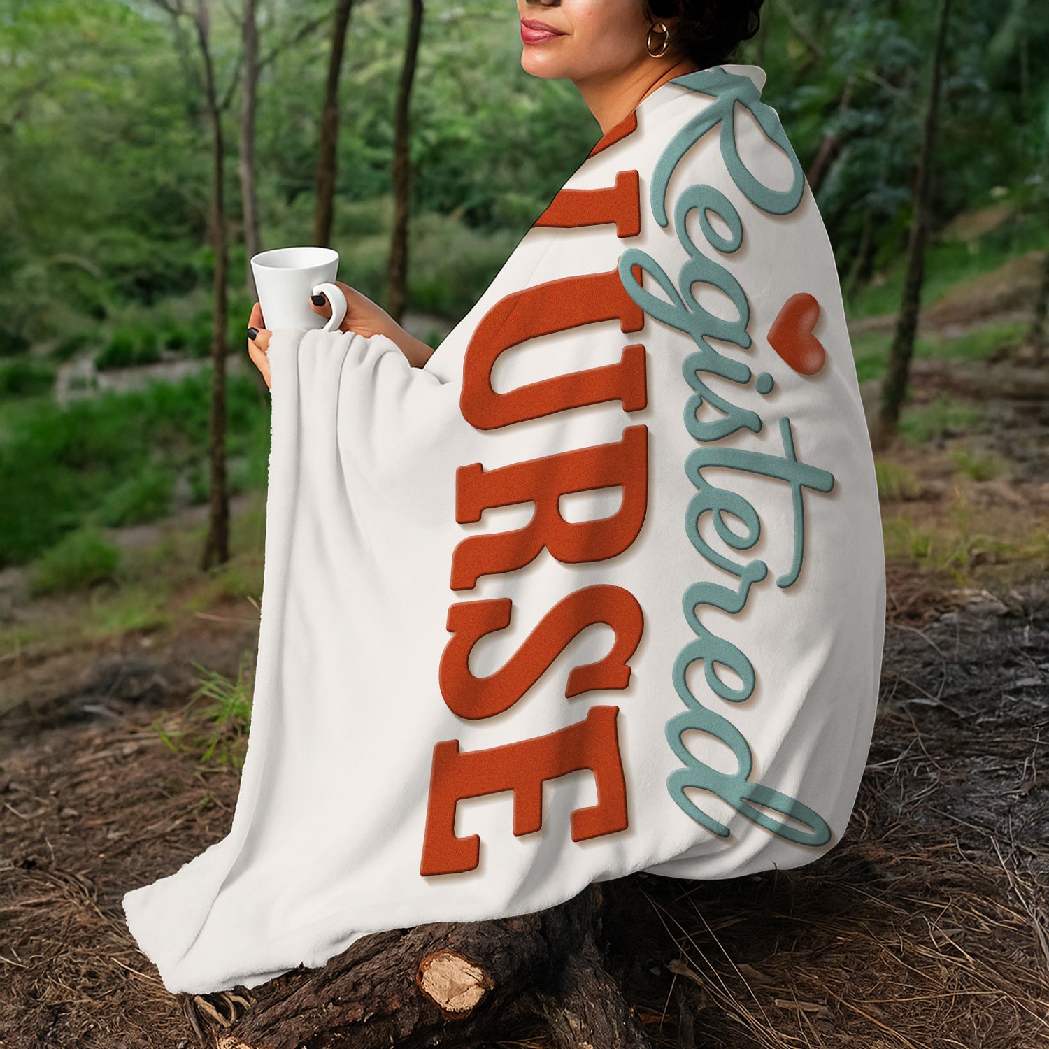 Personalized Registered Nurse Blanket - Custom RN Gift - Soft Throw Blanket for Nurses, LPNs, Healthcare Workers, and Medical Professionals