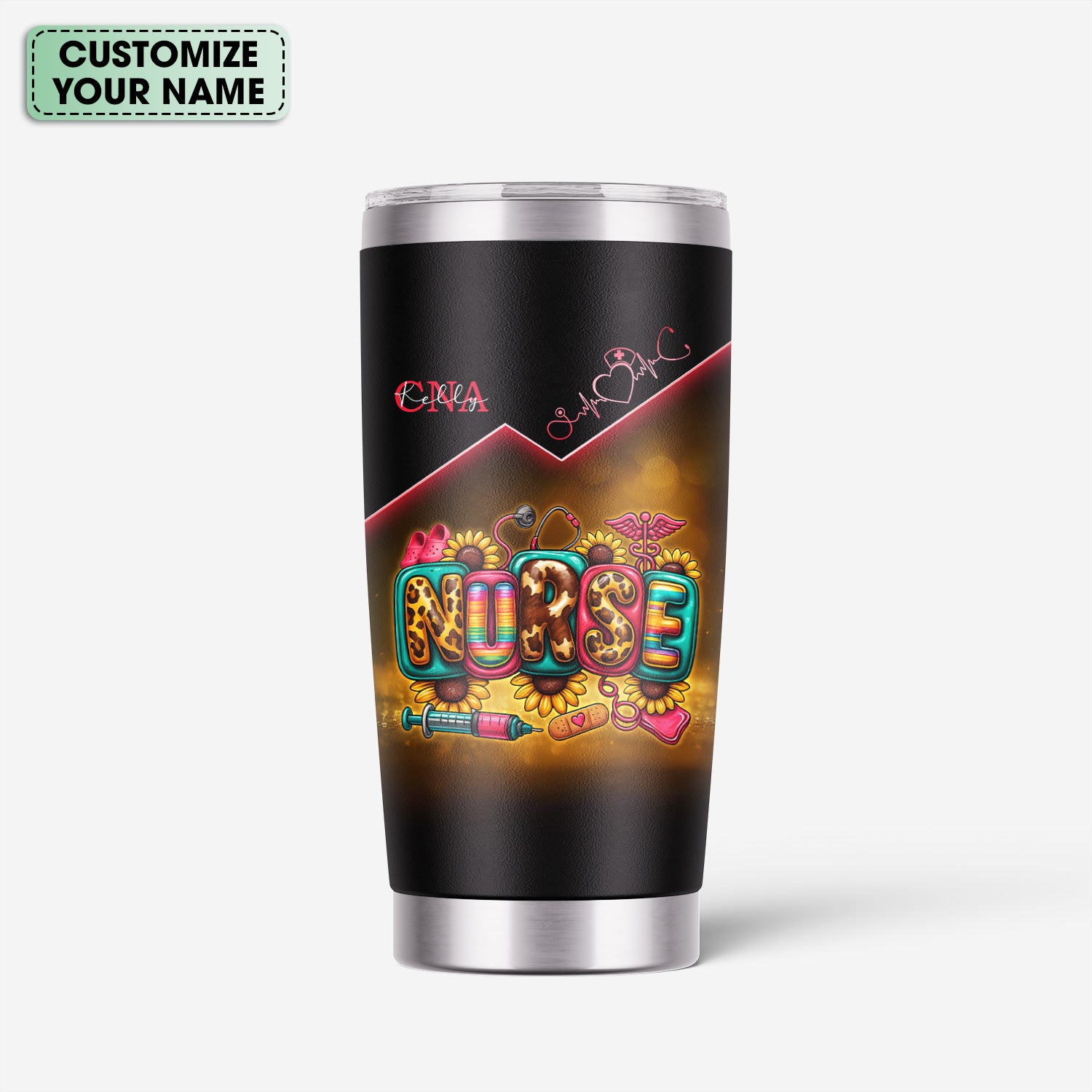 Personalized Nurse Stainless Tumbler - 5 Things About This Nurse Quote - Appreciation Gift for Women Medical Staff Healthcare Worker