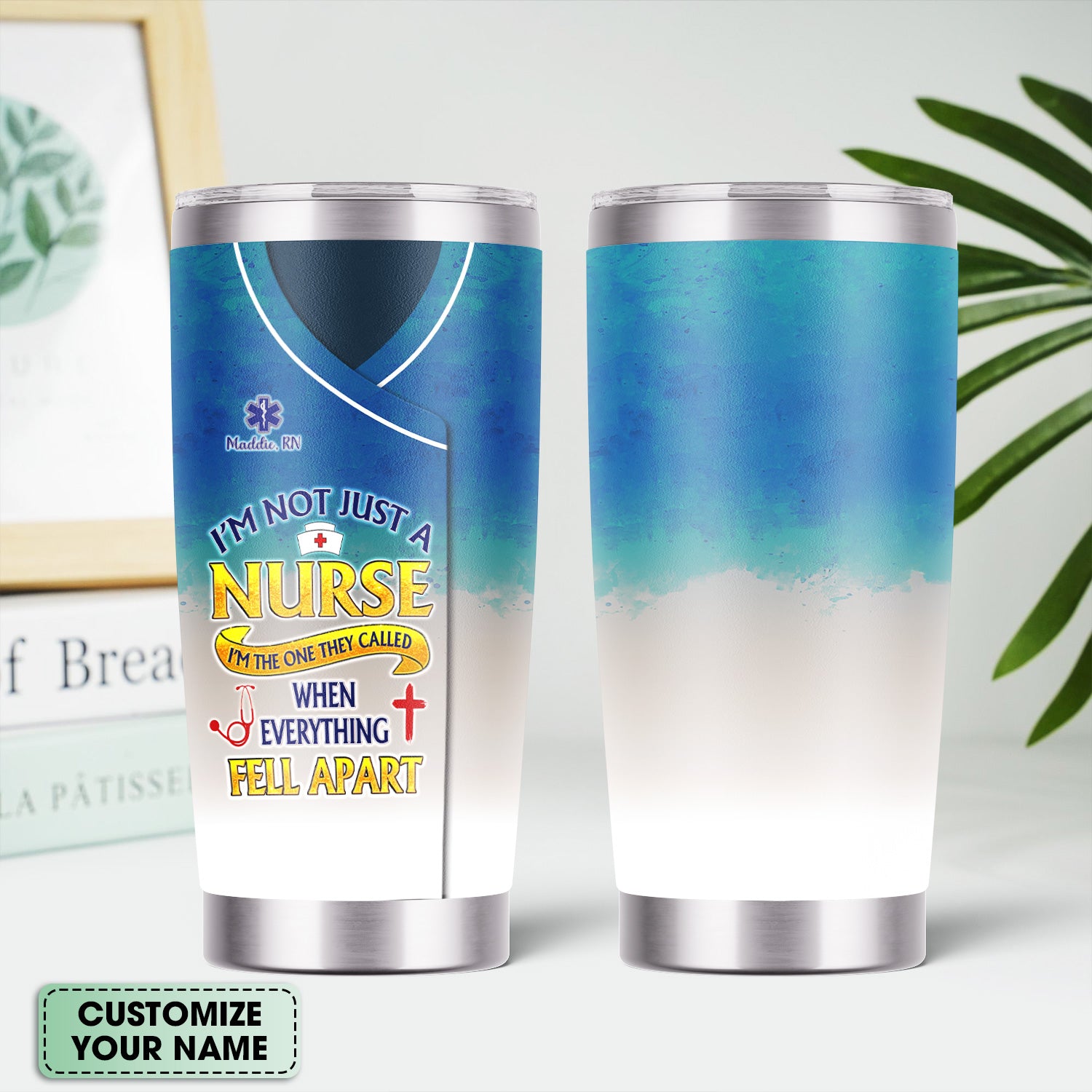 Custom ER Nurse Tumbler - I'm The One They Called When Everything Fell Apart - Gift for Women RN LPN