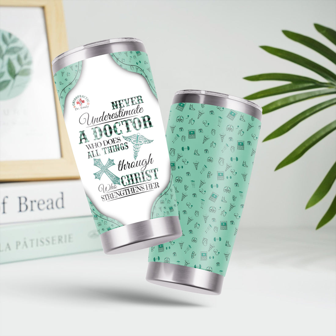 Custom Faith Nurse Tumbler - Stainless Steel Medical Cup with Christian Quote - Thoughtful Gift for Women RN, LPN, CNA