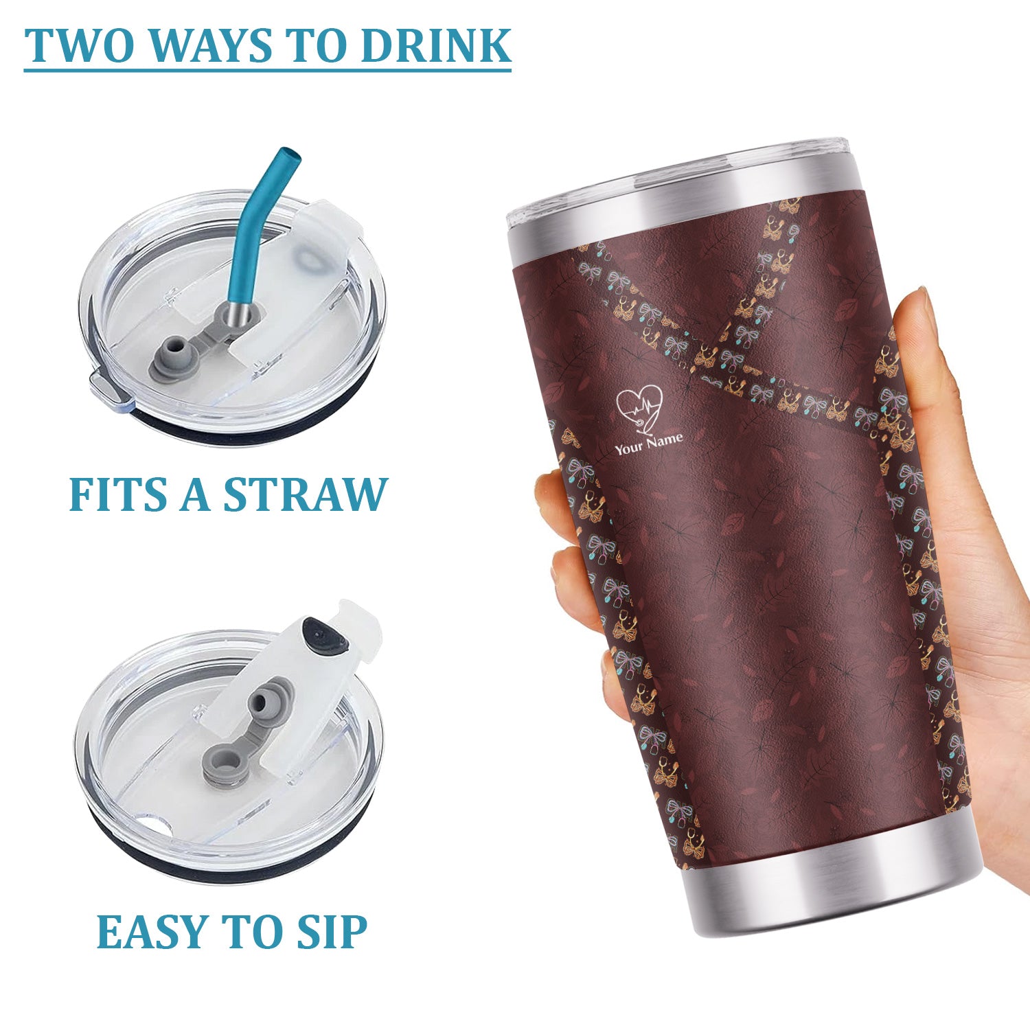 Custom Nursing Requirements Tumbler - Funny Quote Medical Cup - Personalized Gift for Nurses RN CNA LPN