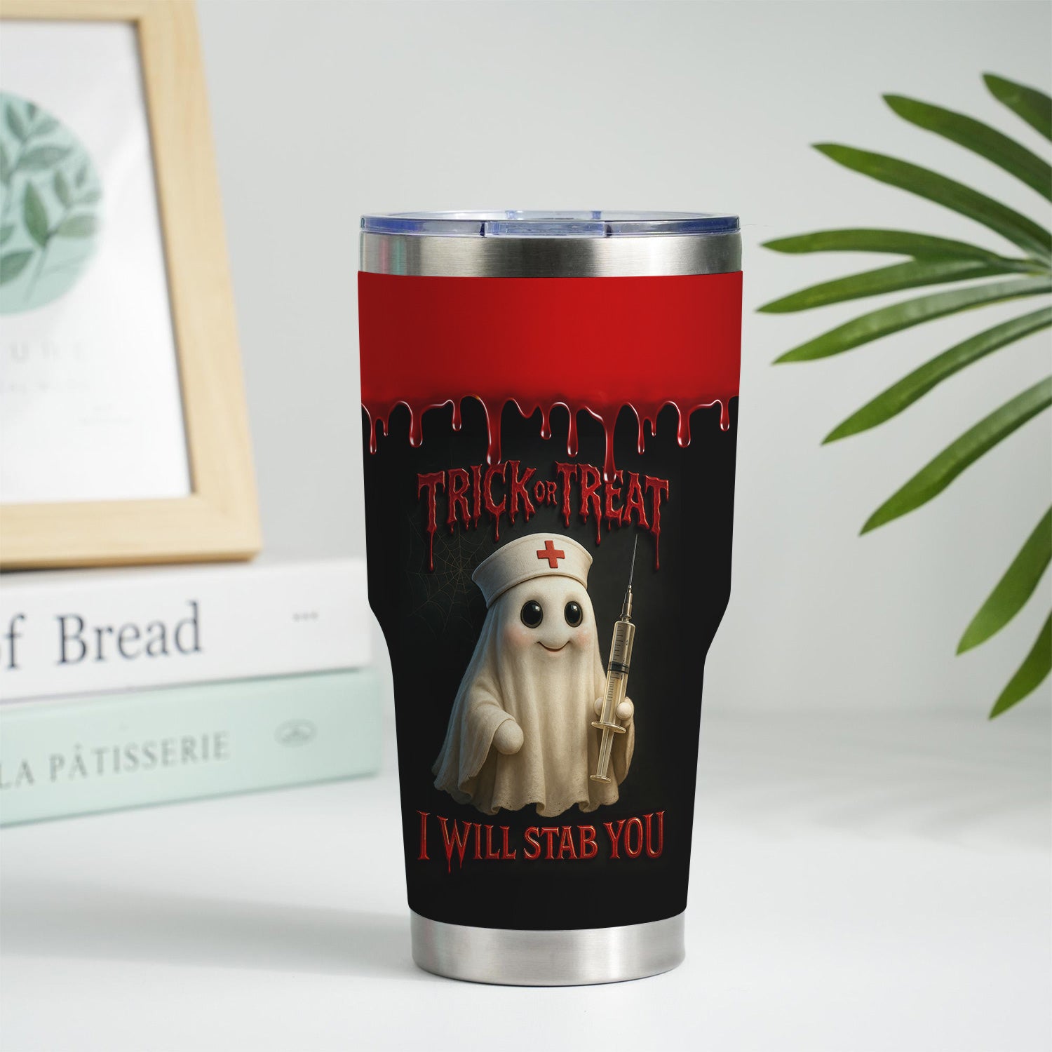 Personalized Nurse Halloween Tumbler - Boo Boo Crew Trick or Treat Design - Custom Name Gift for RN, LPN, Healthcare Workers