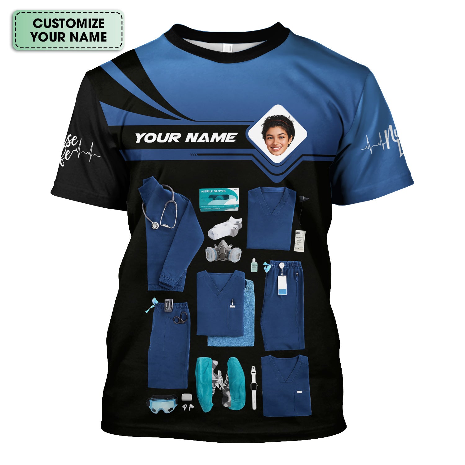 Custom Oncology Nurse Shirt - In My Nurse Era Quote & Gear Graphic Design - Gift for RN LPN CNA in Oncology Field