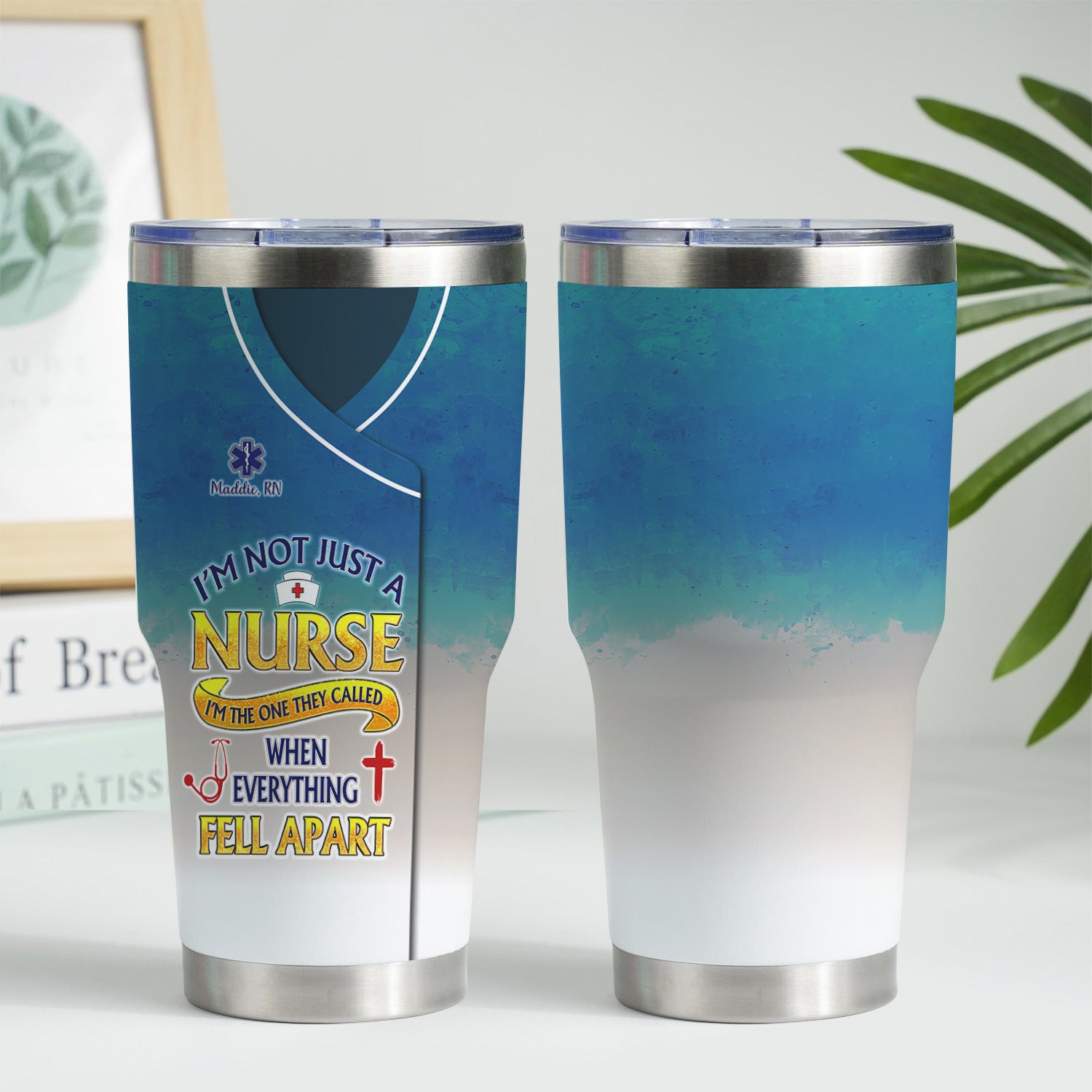 Custom ER Nurse Tumbler - I'm The One They Called When Everything Fell Apart - Gift for Women RN LPN