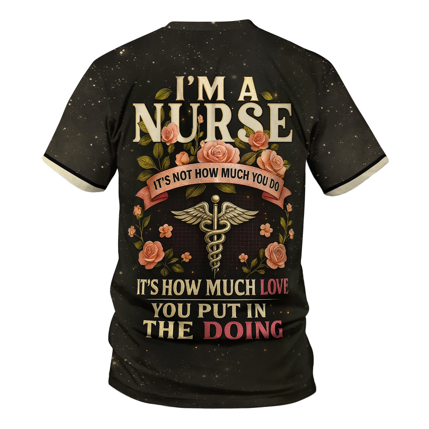 Custom Name I'm a Nurse Shirt - Stethoscope and Inspirational Quote Design - Personalized Gift for RN LPN CNA Healthcare Workers
