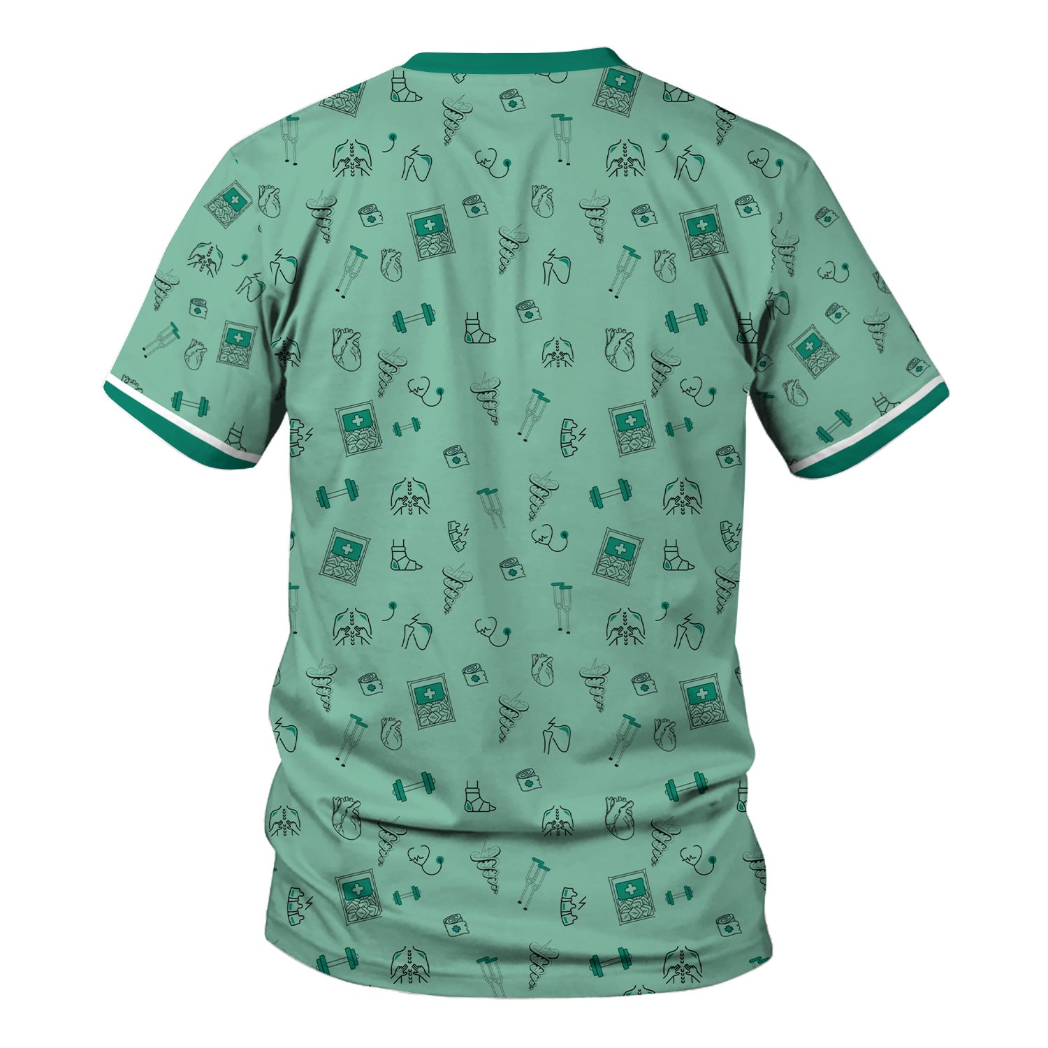 Custom Christian Nurse Shirt - All Things Through Christ Graphic Tee - Gift for Women Doctors & Medical Professionals