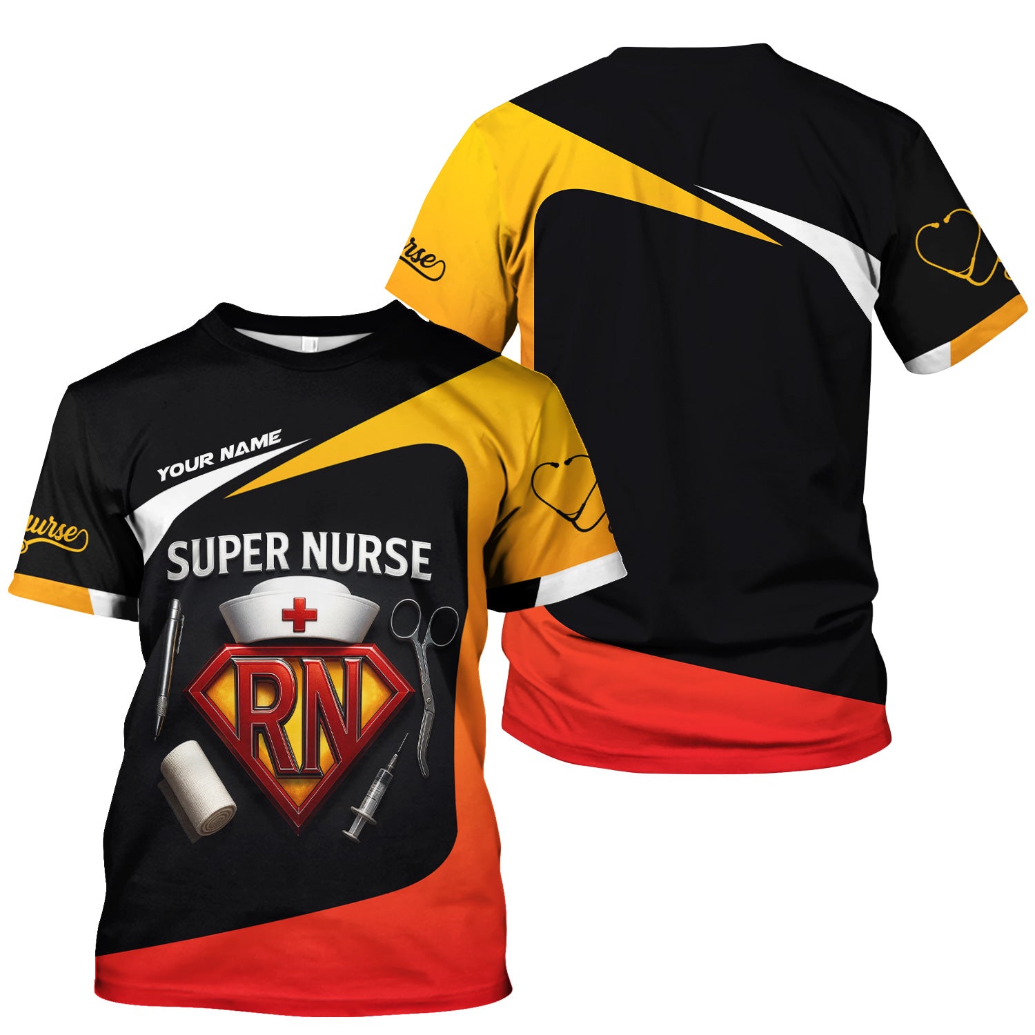 Personalized Super Nurse RN Shirt - Funny Hero Nurse Gift For Women - Gifts For A New Registered Nurse