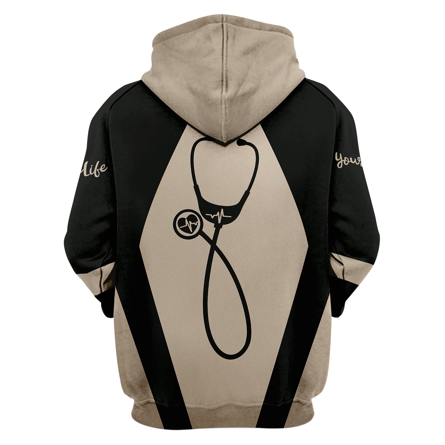 Personalized Nurse Scrubs - Stethoscope & Cross Design - Nursing Is A Calling Shirt for RN CNA LPN Healthcare Workers