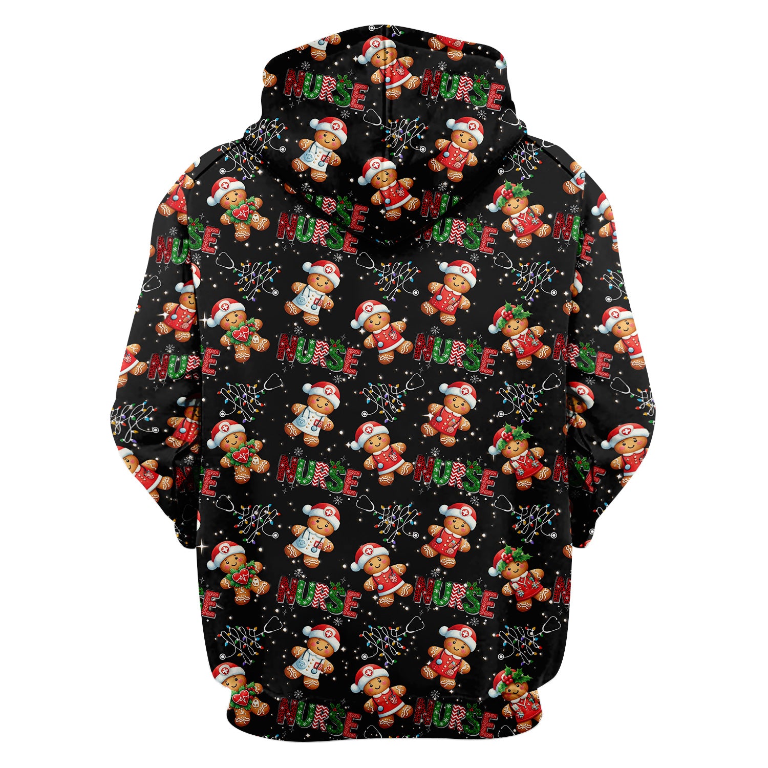 Gingerbread Christmas Scrub Top - Festive Holiday Nurse Medical Shirt - Gift for RN CNA LPN