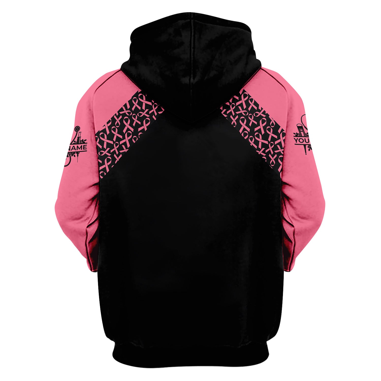 In October We Wear Pink Scrub Top - Breast Cancer Awareness Shirt for Women - Halloween Gift for RN CNA LPN ER