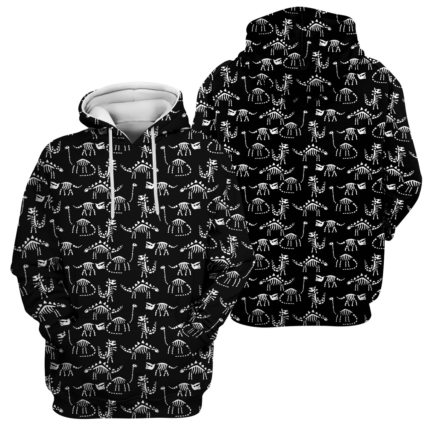 Cute Dinosaur Fossil Shirt for Nurses - T-Rex & Stegosaurus Skeleton Pattern - RN LPN CNA Healthcare Workers Gift