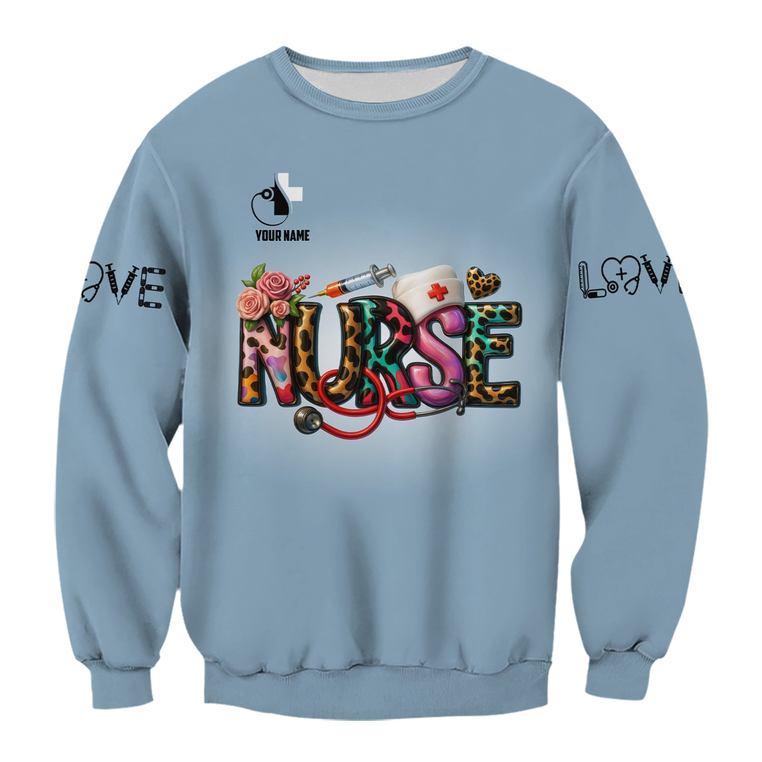 Personalized Funny Nurse Shirt for Women RN LPN CNA - Colorful Front and Back Design - Nursing Requirements Quote - Appreciation Gift for Healthcare Workers