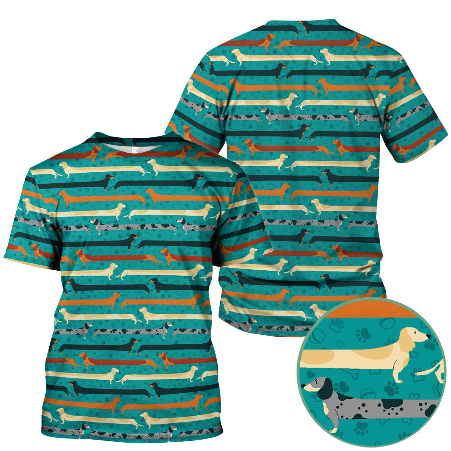 Cute Wiener Dog Scrub Top for Nurses - It’s Been a Long Day Dachshund Shirt - Fun Sausage Dog Medical Uniform Gift for Women