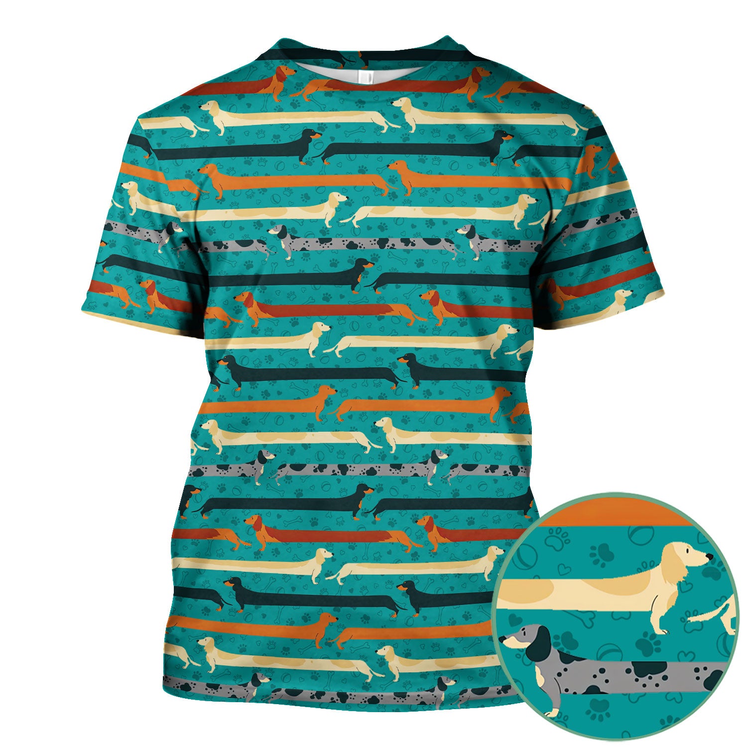 Cute Wiener Dog Scrub Top for Nurses - It’s Been a Long Day Dachshund Shirt - Fun Sausage Dog Medical Uniform Gift for Women