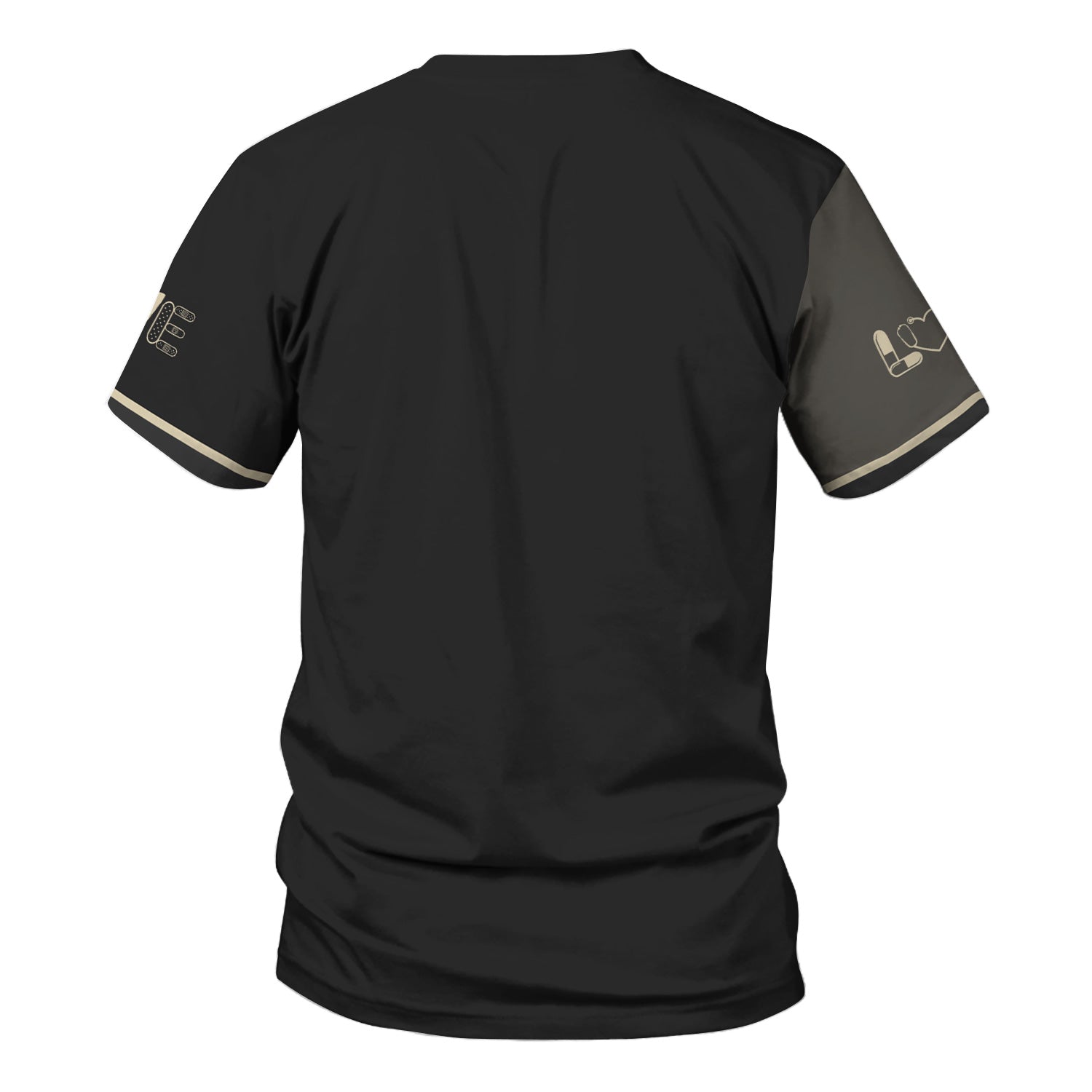 Personalized Funny Black Cat Nurse Scrub Top - Crazy Cute Cat Nurse Medical Design - Gift for RN LPN CNA Nursing Staff