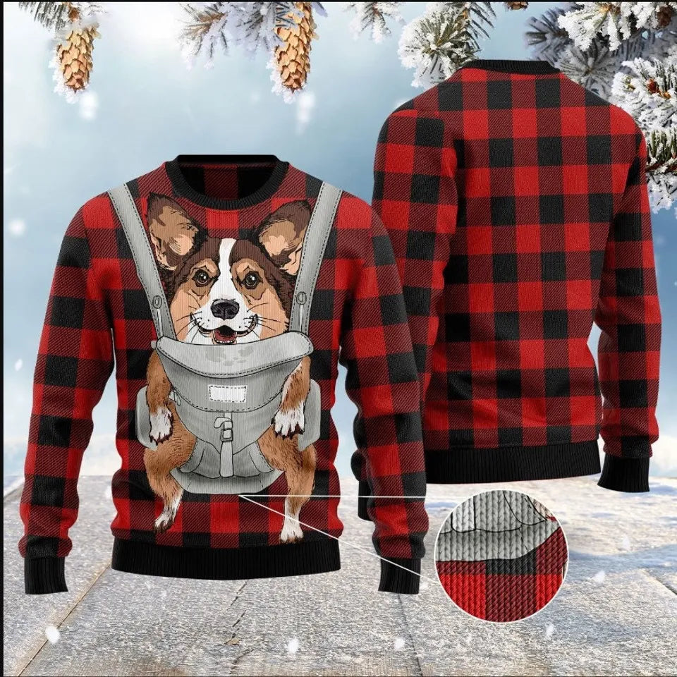 All I Want For Christmas Is More Corgi Dog Ugly Sweater, Funny Ugly Ch –  NurseCrush