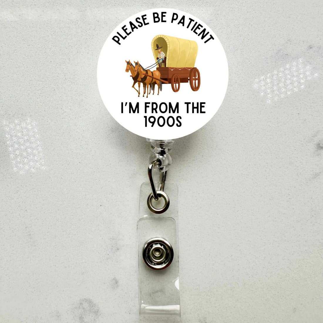 Funny 'From the 1900's' Badge Reel Retro ID Holder