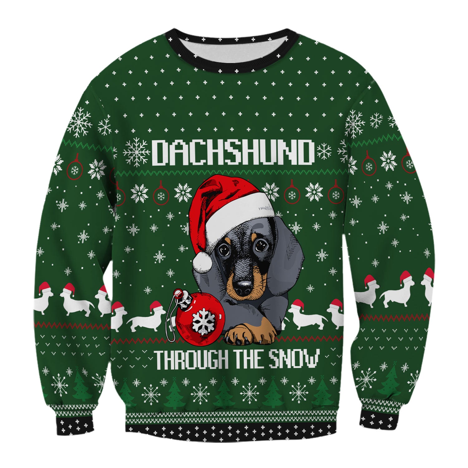 Dachshund Christmas Scrub Top - Funny Sausage Dog Nurse Shirt - Cute Holiday Scrubs for Women RN LPN CNA Gift