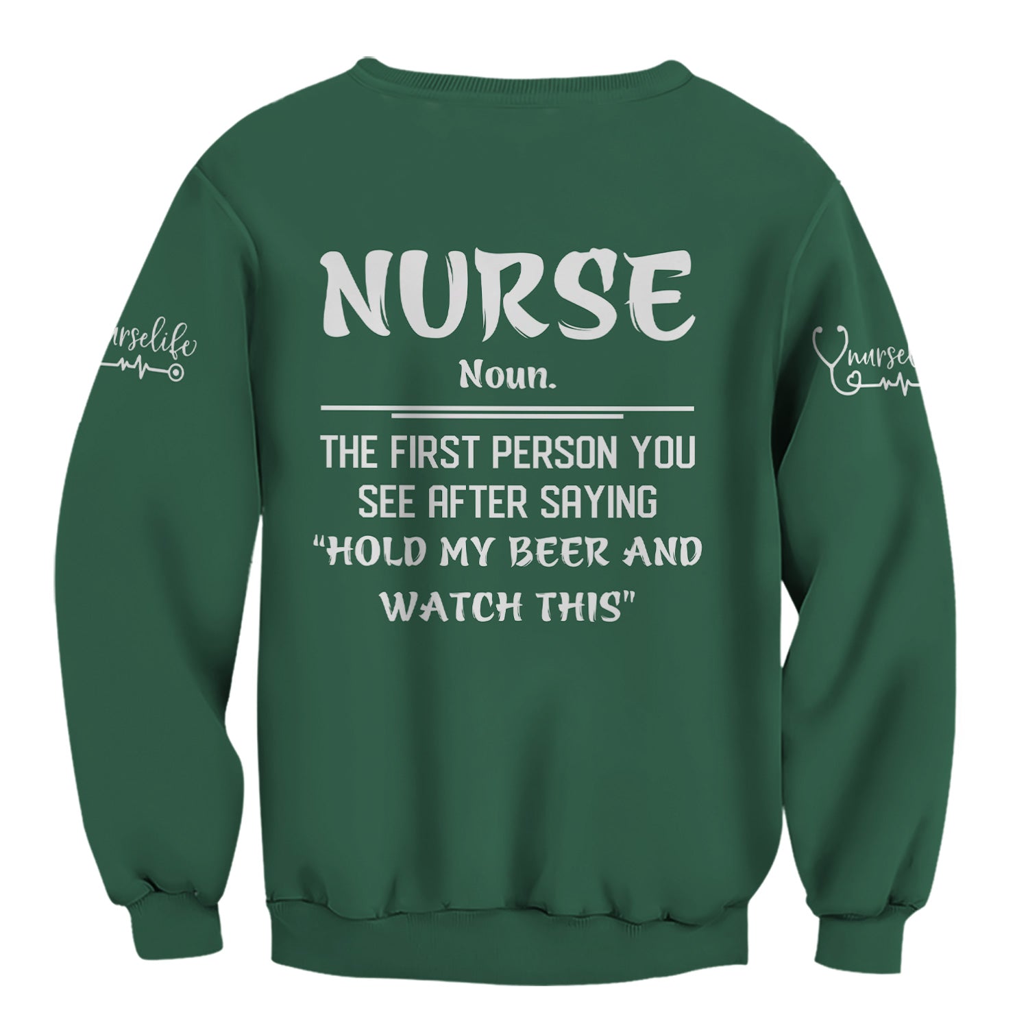 Funny Skeleton Nurse Shirt for Women - Custom Name Beer Joke Medical Uniform - Hilarious Gift for RN CNA LPN