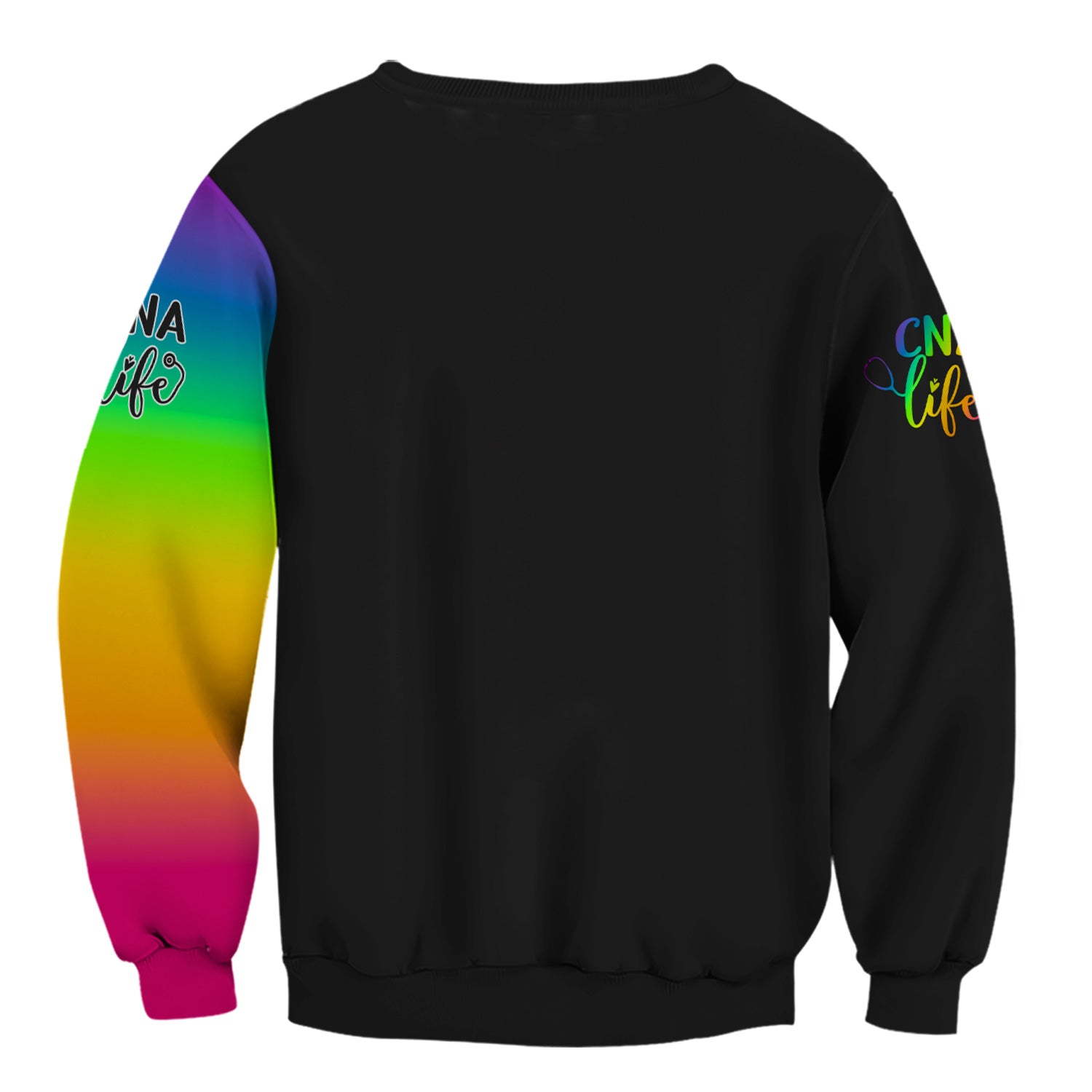 Personalized CNA Scrubs Shirt - Rainbow Medical Nurse Top for Healthcare Workers - Gift for RN LPN Healthcare Workers