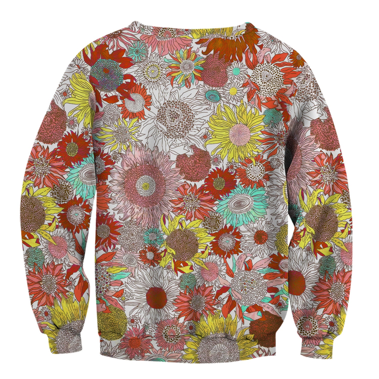 Women’s Floral Medical Scrub Shirt - Bright Sunflower Pattern for RN LPN CNA - Cute Gift for Nurses & Healthcare Professionals