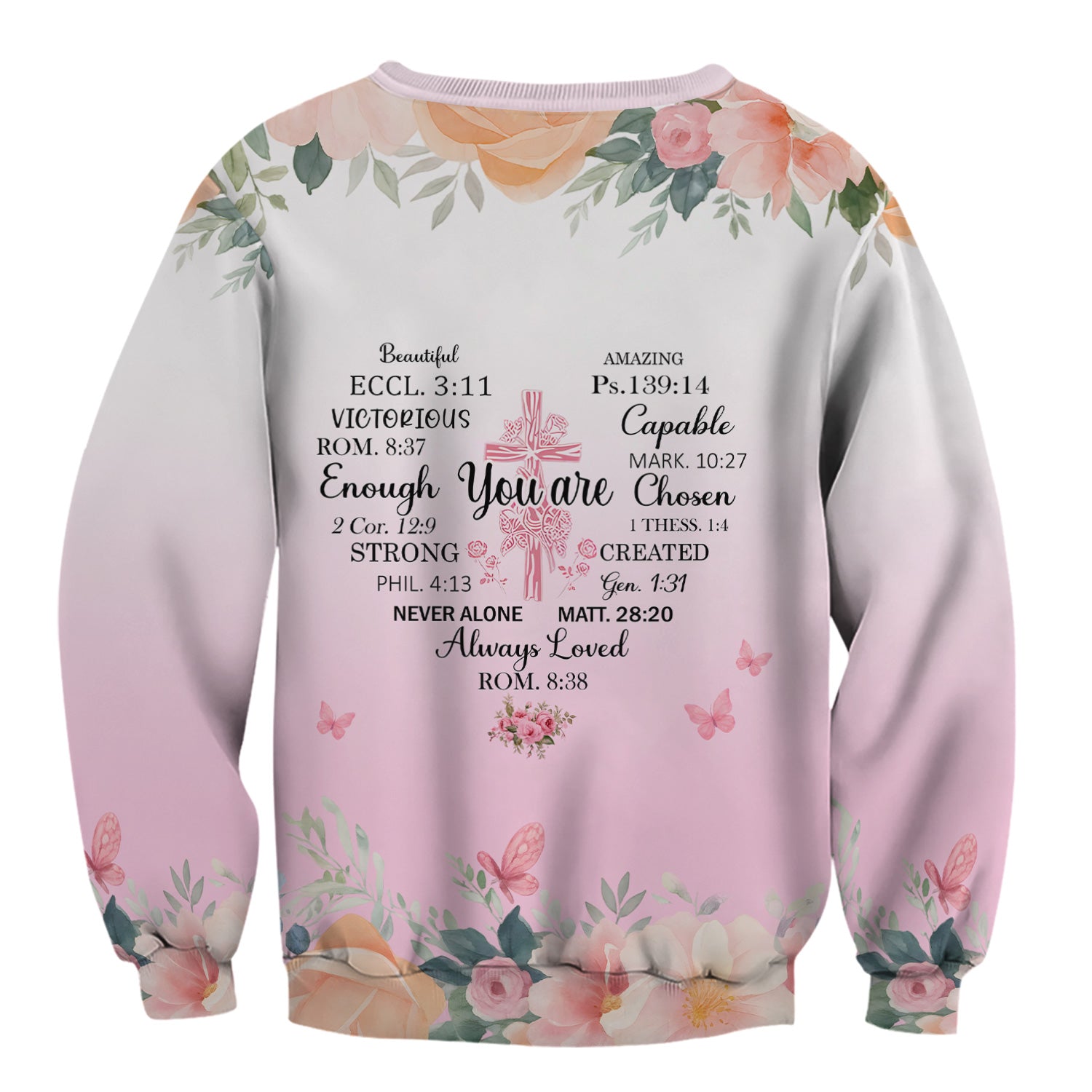 Christian Inspirational Floral Shirt - Inspirational Bible Verse Apparel - Gift for RN LPN CNA Healthcare Staff