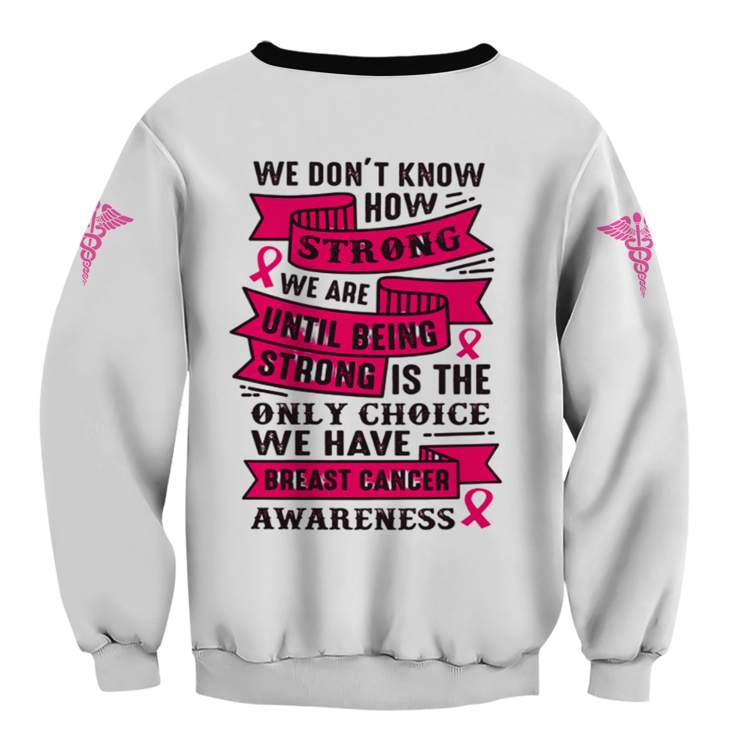 Custom Breast Cancer Warrior Shirt - Pink Ribbon Cross & Being Strong Is The Only Choice Tee - Gift for Women RN, LPN, CNA