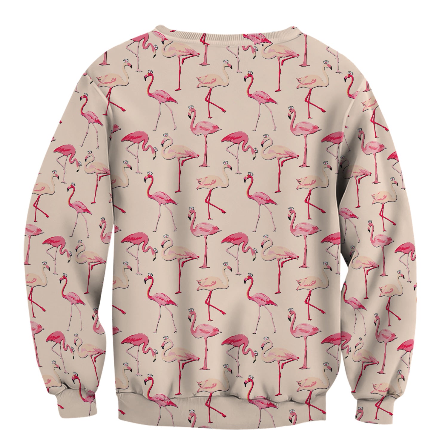 Cute Flamingo Nurse Scrub – Funny Tropical Bird Scrub Top for Women - Custom RN LPN CNA Healthcare Workers Gift