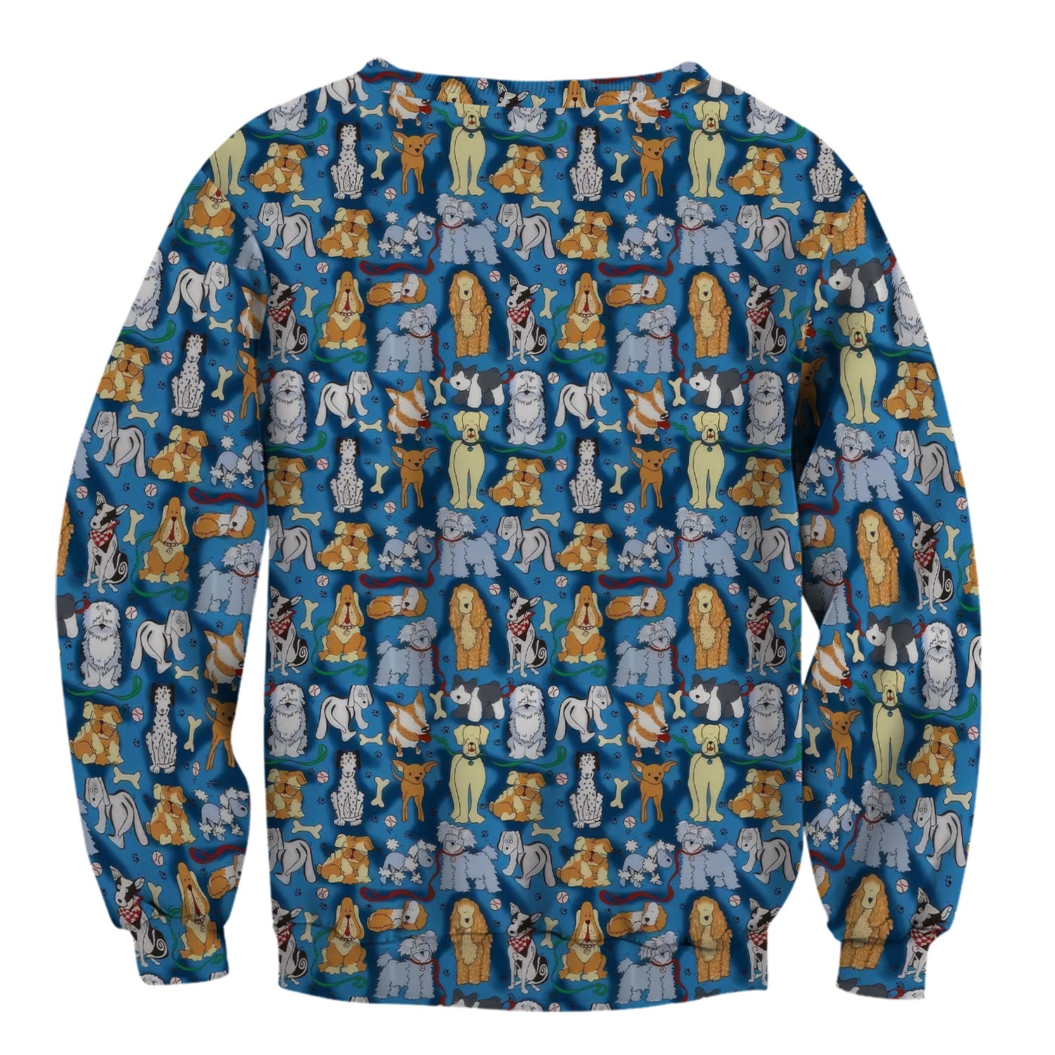 Funny Dog Lover Shirt - Cartoon Dog Breeds Pattern Design - Gift for RN LPN CNA Women Healthcare Staff