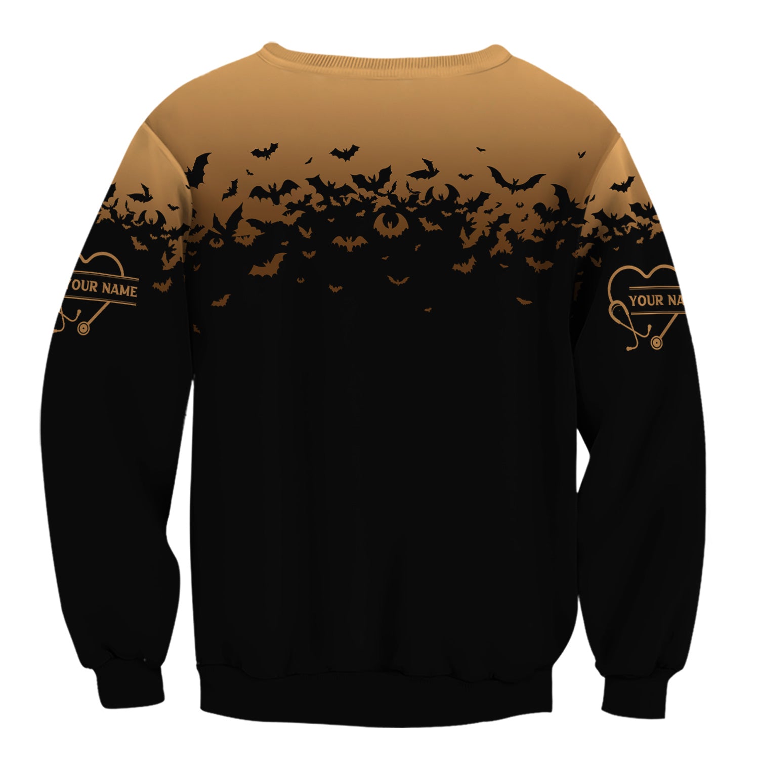 Custom Name Funny Batnurse Scrub Top - I'm the Nightshift RN LPN CNA Uniform - Halloween Gift for Healthcare Workers Nightshift Nurses