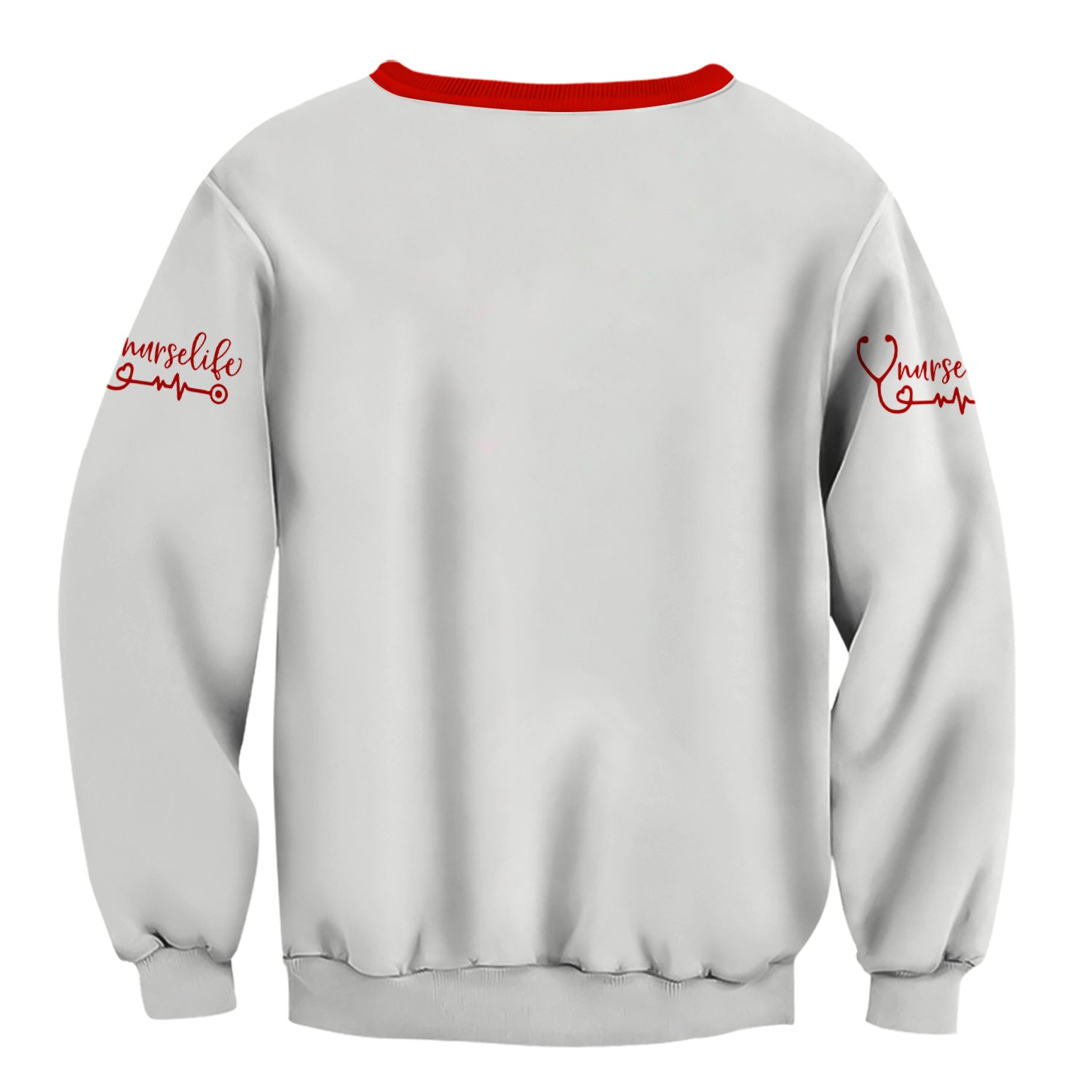 Custom Nurse Scrubs - Medical Tools & Heartbeat Graphic - Personalized Scrubs for RN CNA LPN Healthcare Workers